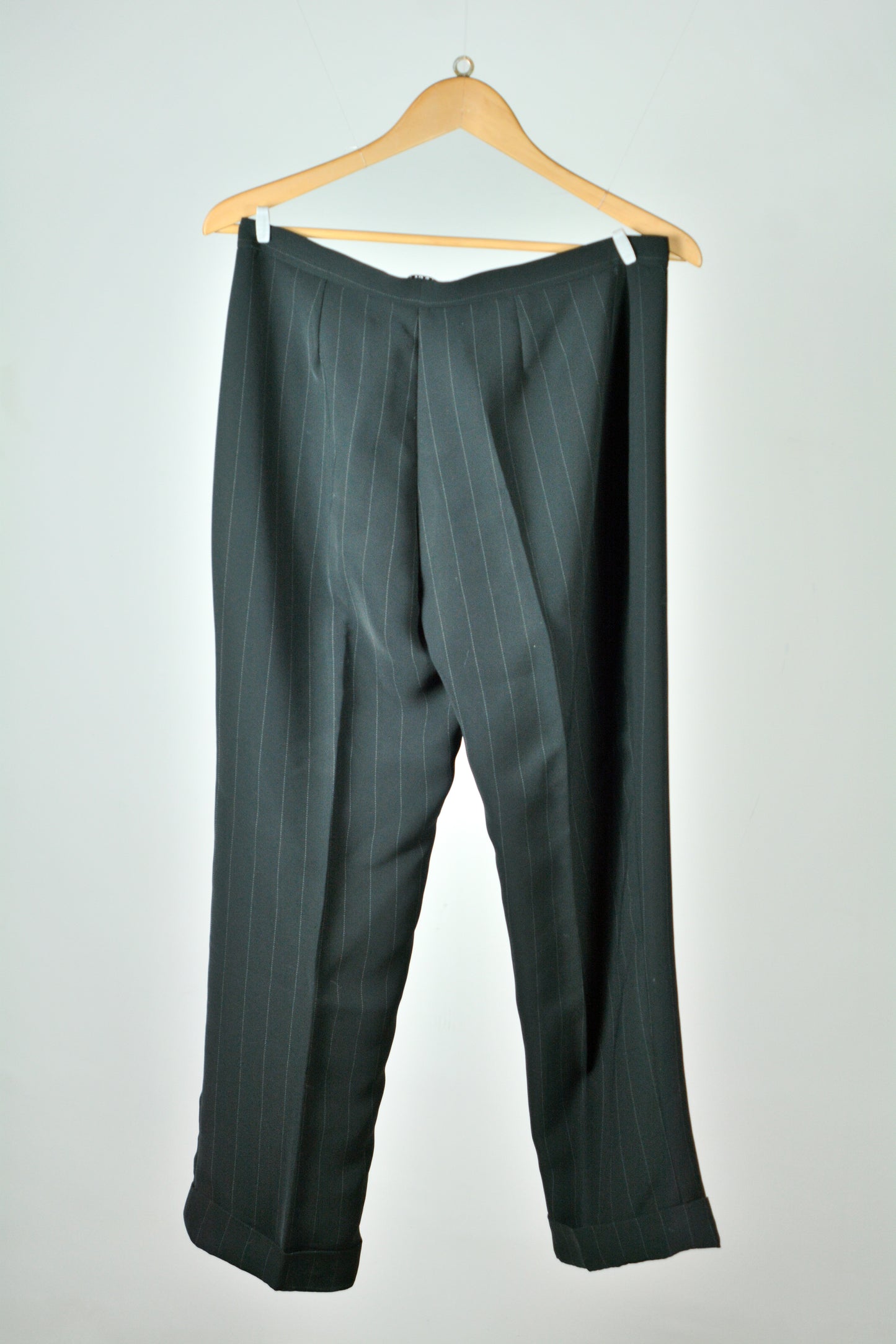 Pantalone Vintage Marella Gessato Nero – Made in Italy