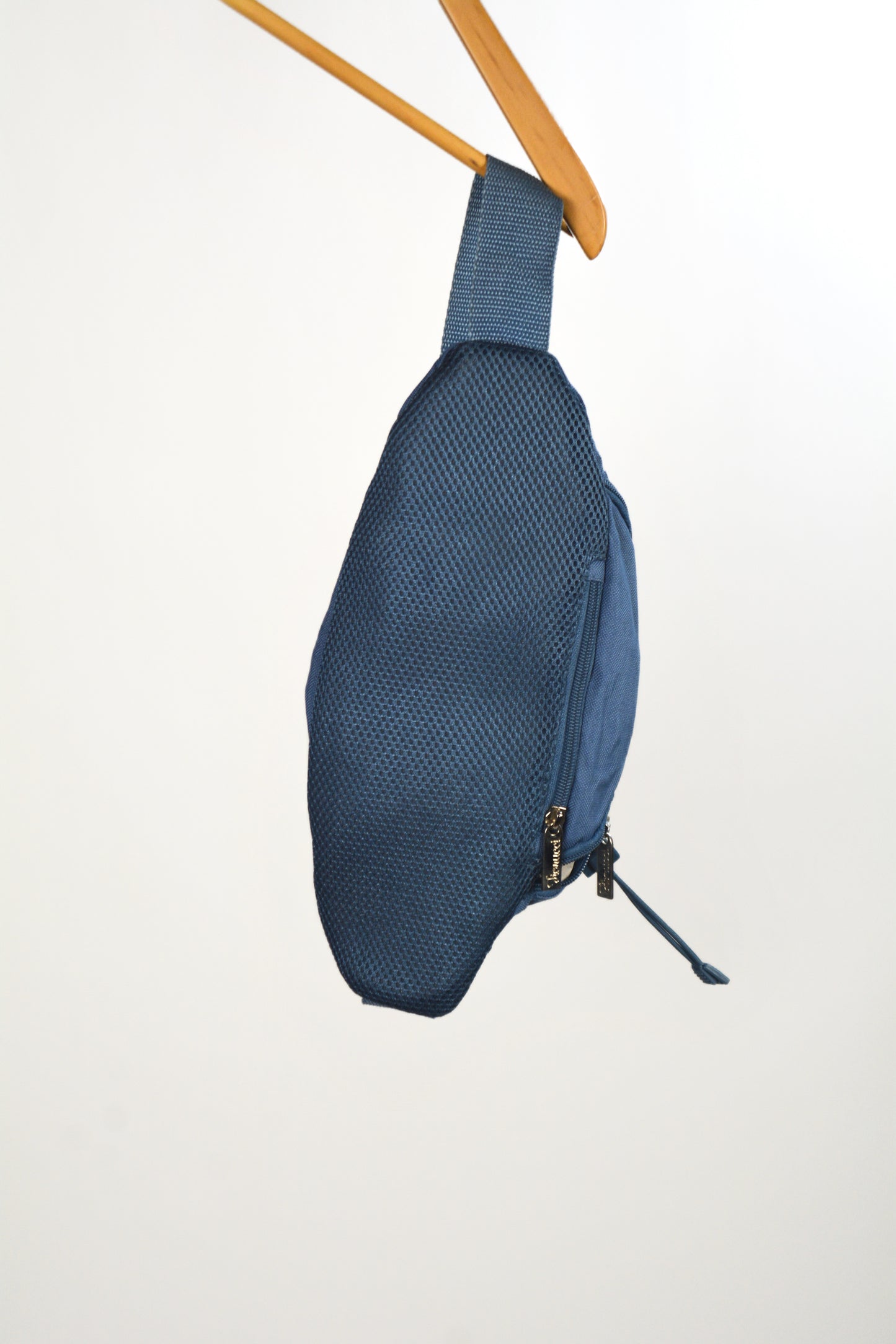 Fiorucci Sling Bag Crossbody Nylon Blu Navy Vintage