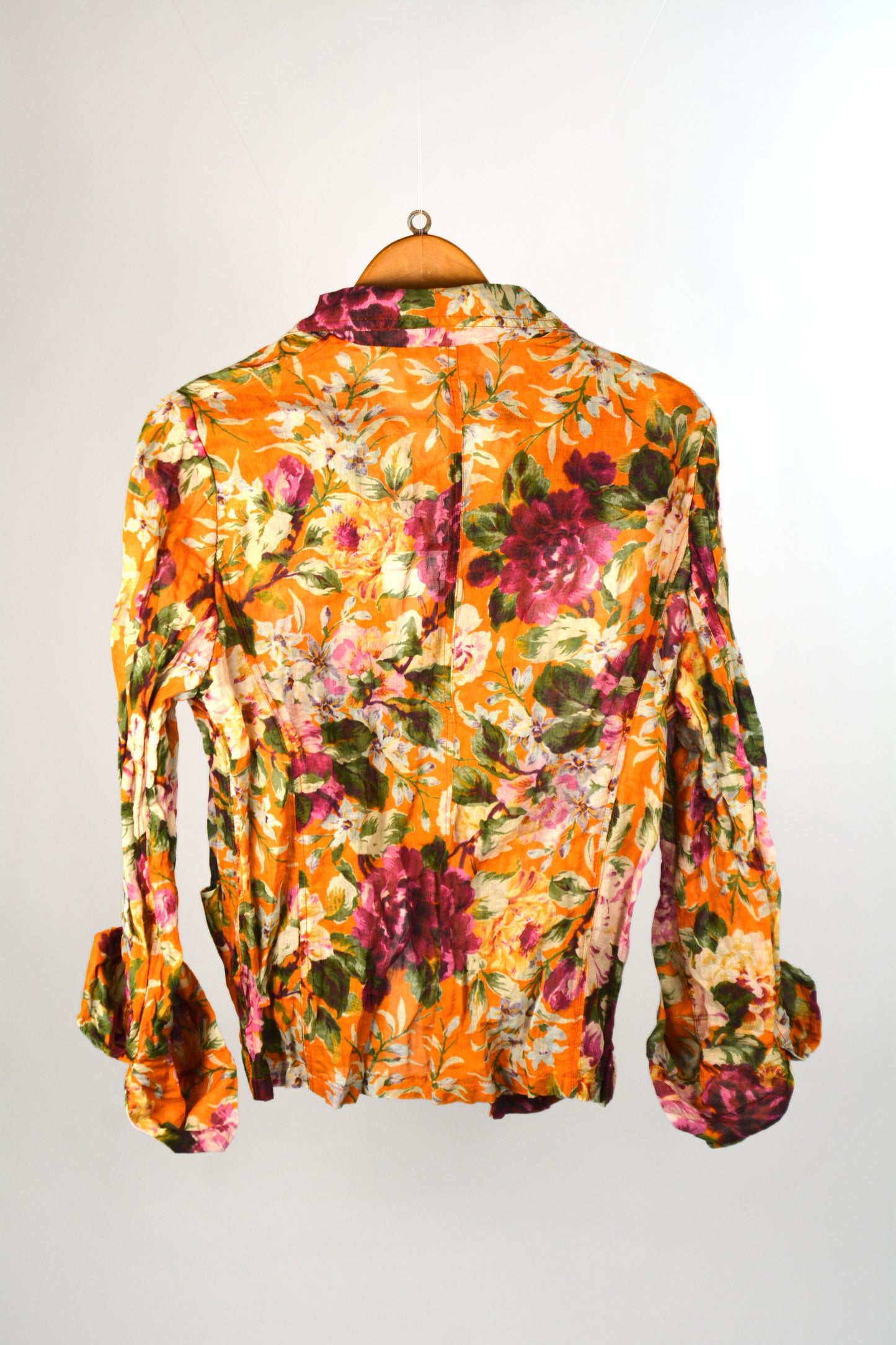 Le Donne di Mariella Burani Blazer Floreale Arancio