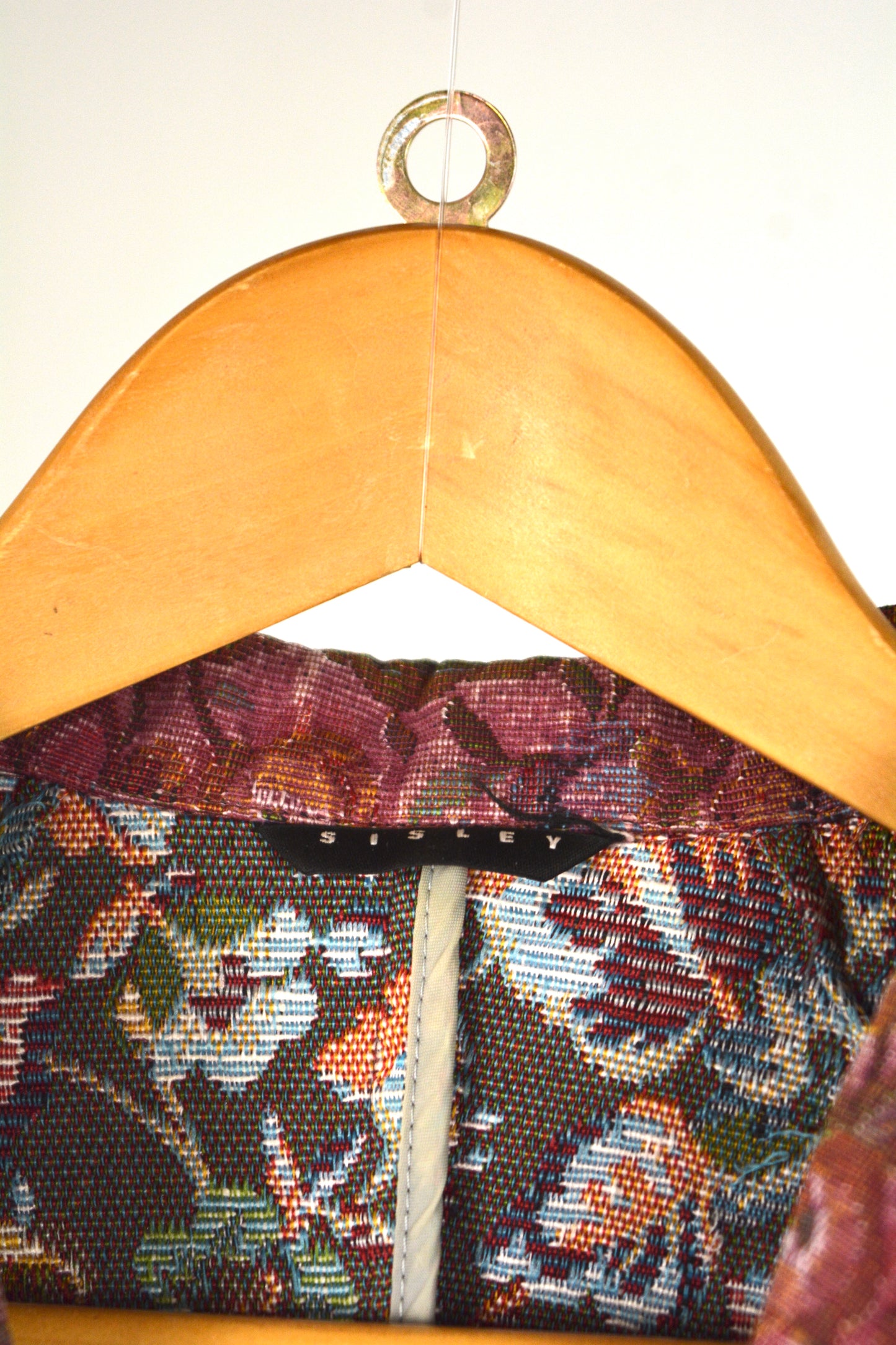 Sisley Blazer Jacquard Floreale Bordeaux