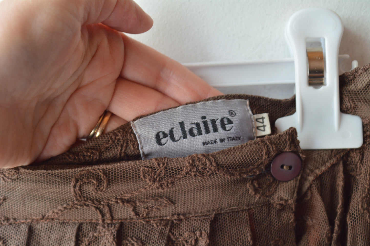 Gonna Midi Vintage in Pizzo – Eclaire Made in Italy Taglia 44