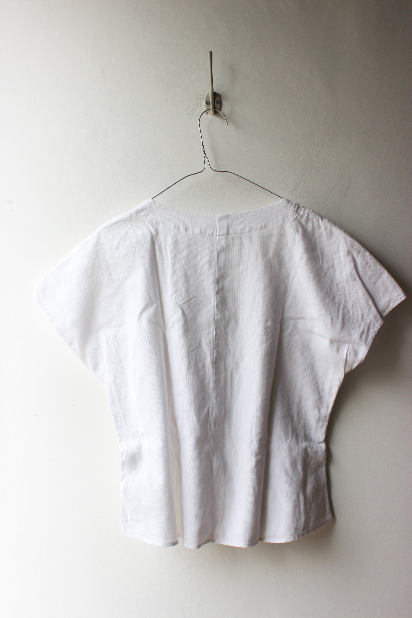 Camicia Vintage Pizzo Sangallo Bianca Romantica Anni '80