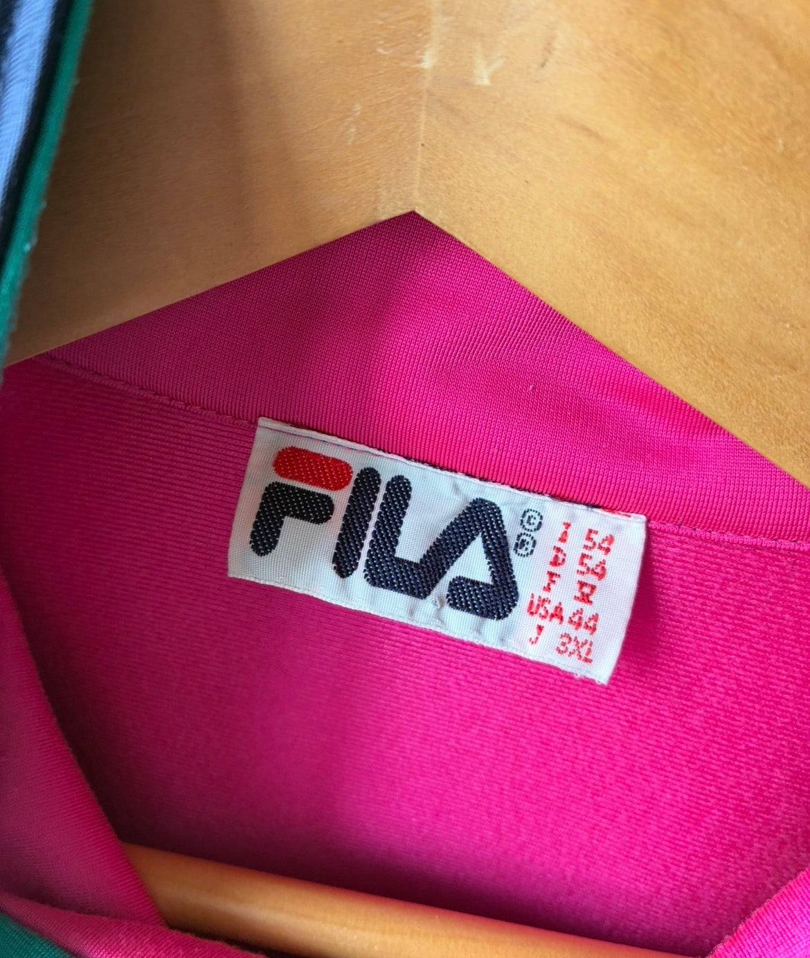 Vintage Fila Track Jacket – Navy/Fuchsia/Teal