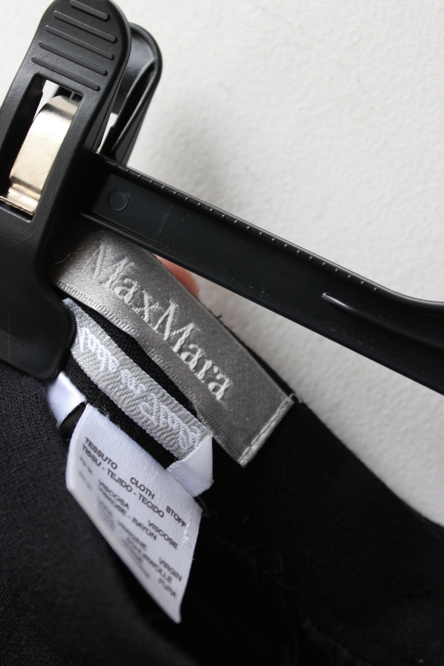 Gonna Tubino Nera Vintage – Max Mara Viscosa