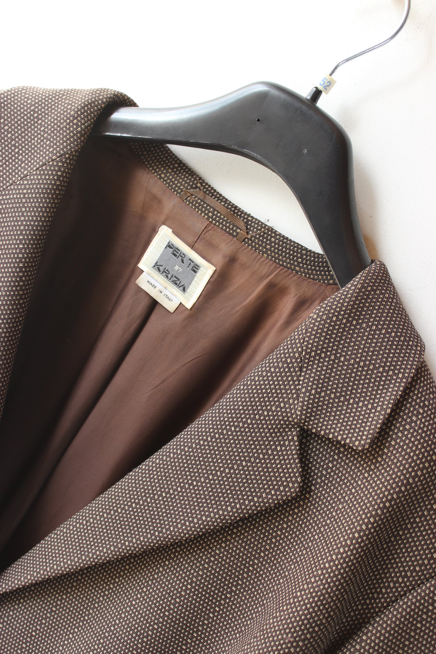 Vintage Jacket For You by Krizia Marrone Microtexture - Made in Italy