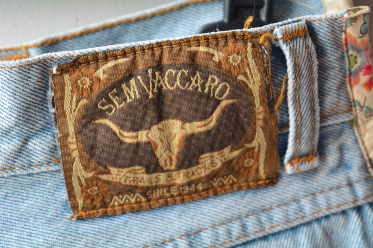 Jeans Vintage Sem Vaccaro Vita Alta – Denim Chiaro