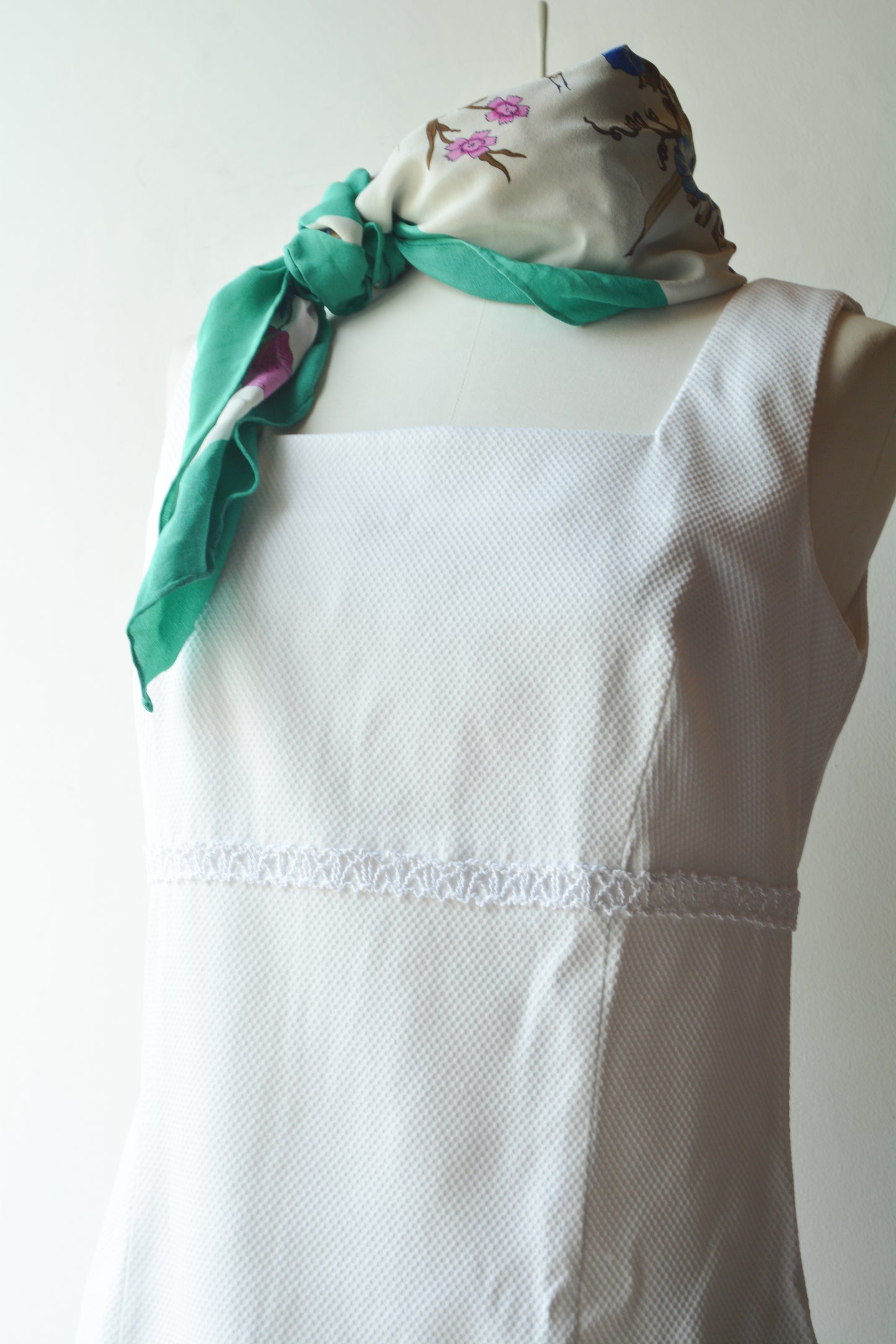 Tubino Vintage Santino Punto Moda Bianco Piqué
