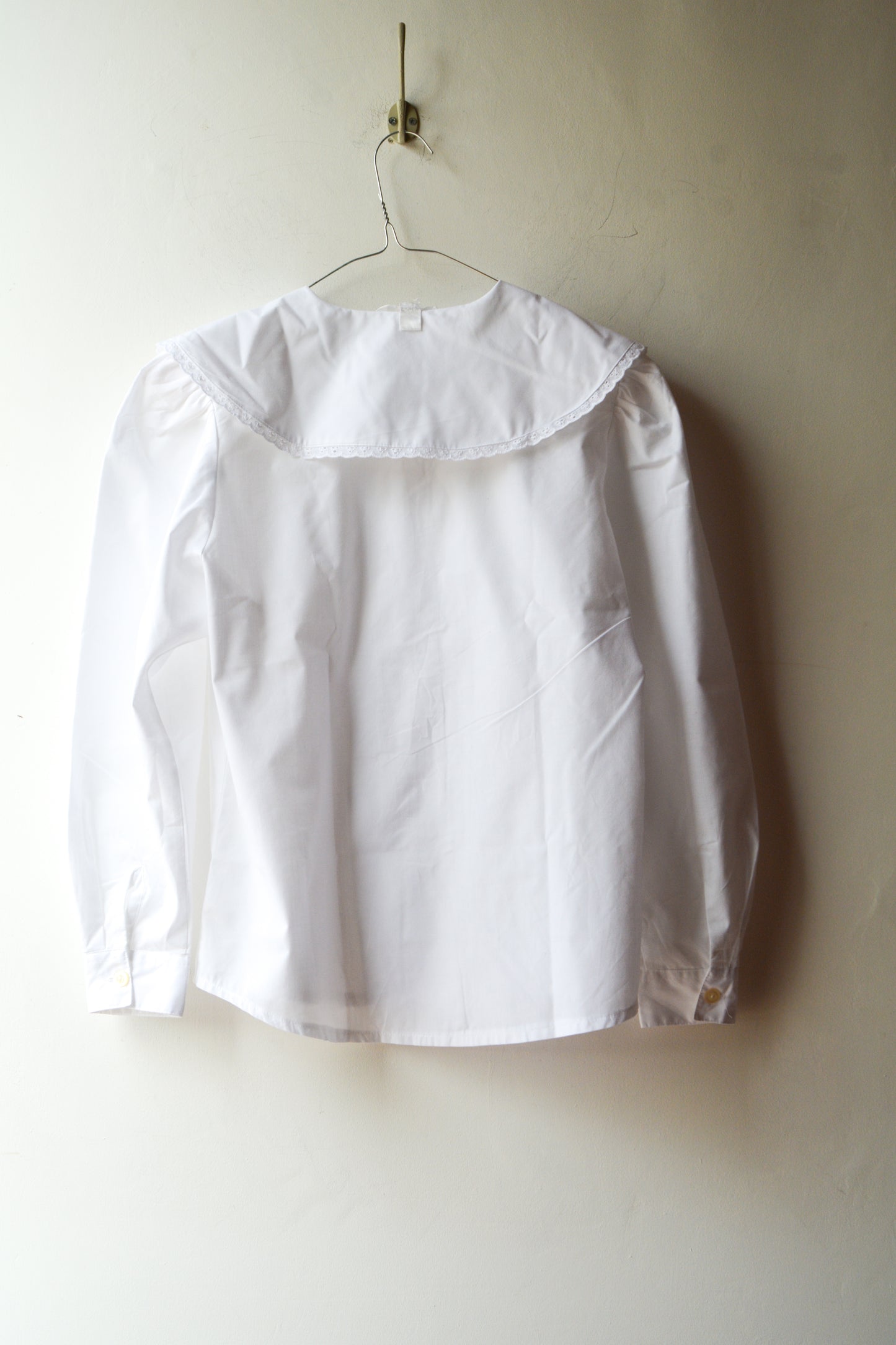 Camicia Vintage Bianca – Maxi Colletto Sailor Ricamato