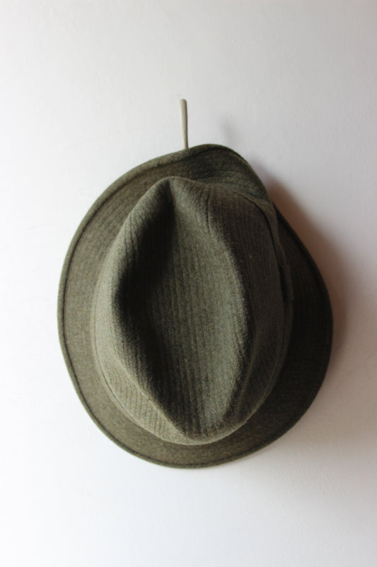 Vintage Royal Hat Made in Italy - Olive Green Size 55