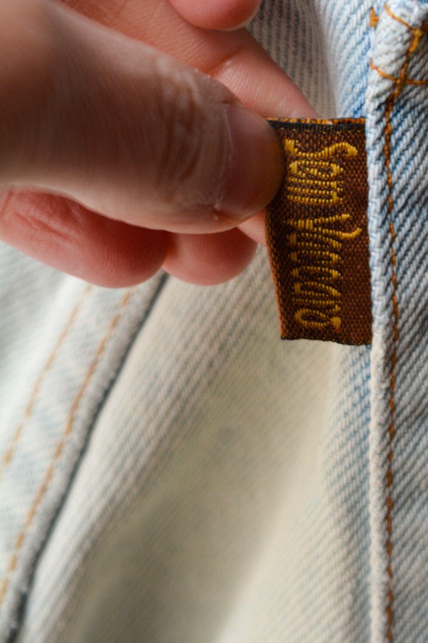 Jeans Vintage Sem Vaccaro Vita Alta – Denim Chiaro