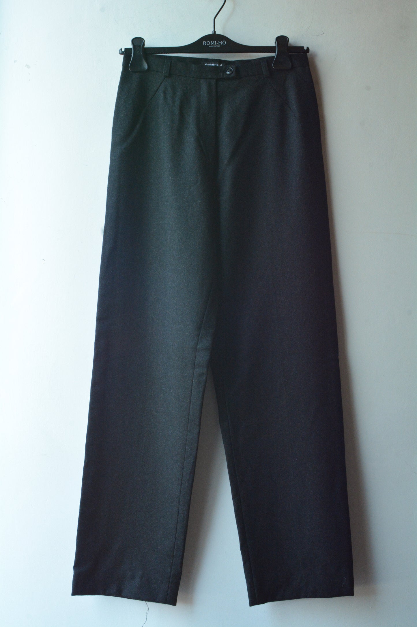 Essential — Pantalone Lana Antracite Taglia 46