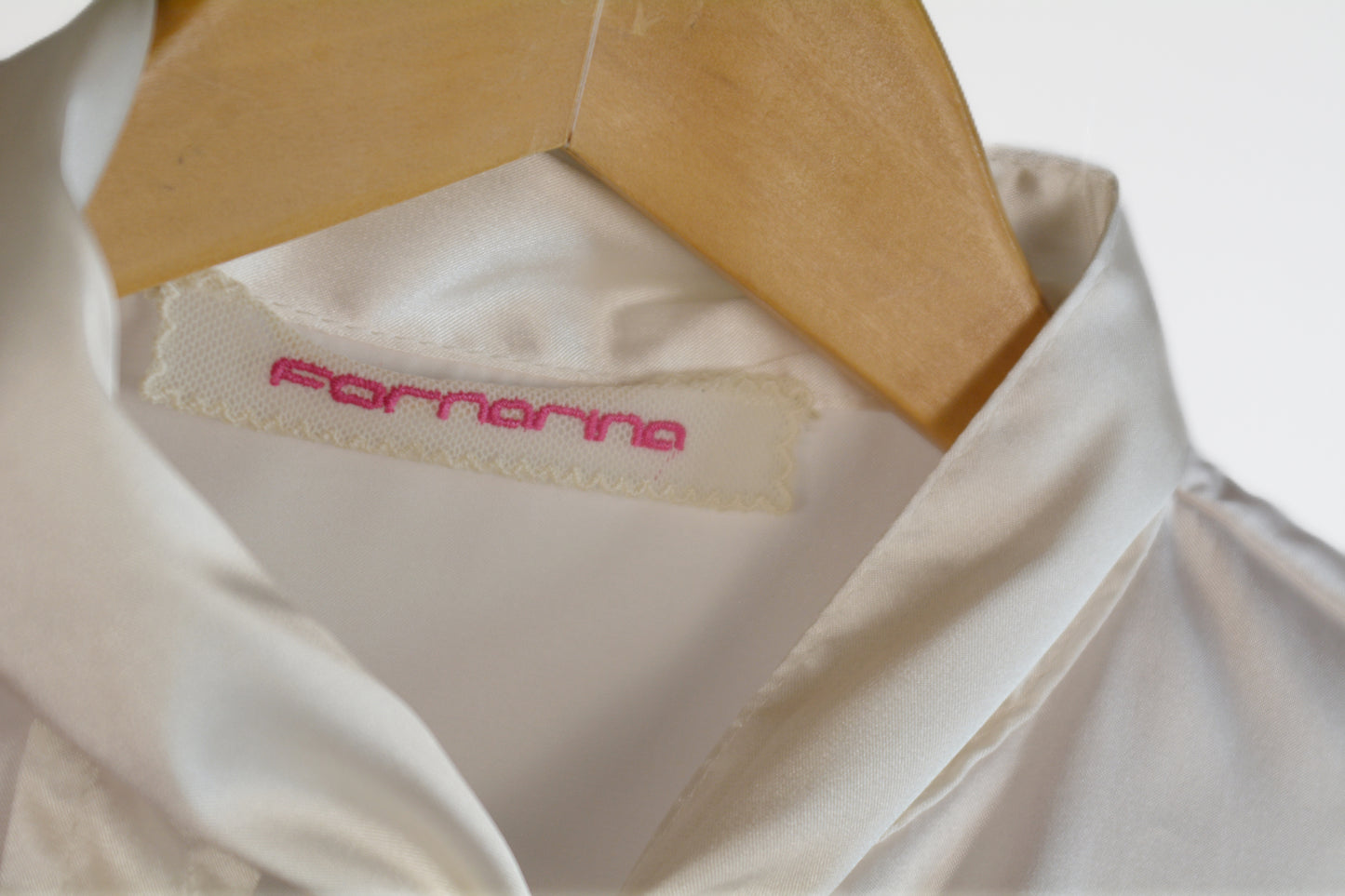 Fornarina Camicia a Righe in Raso — Vintage Y2K
