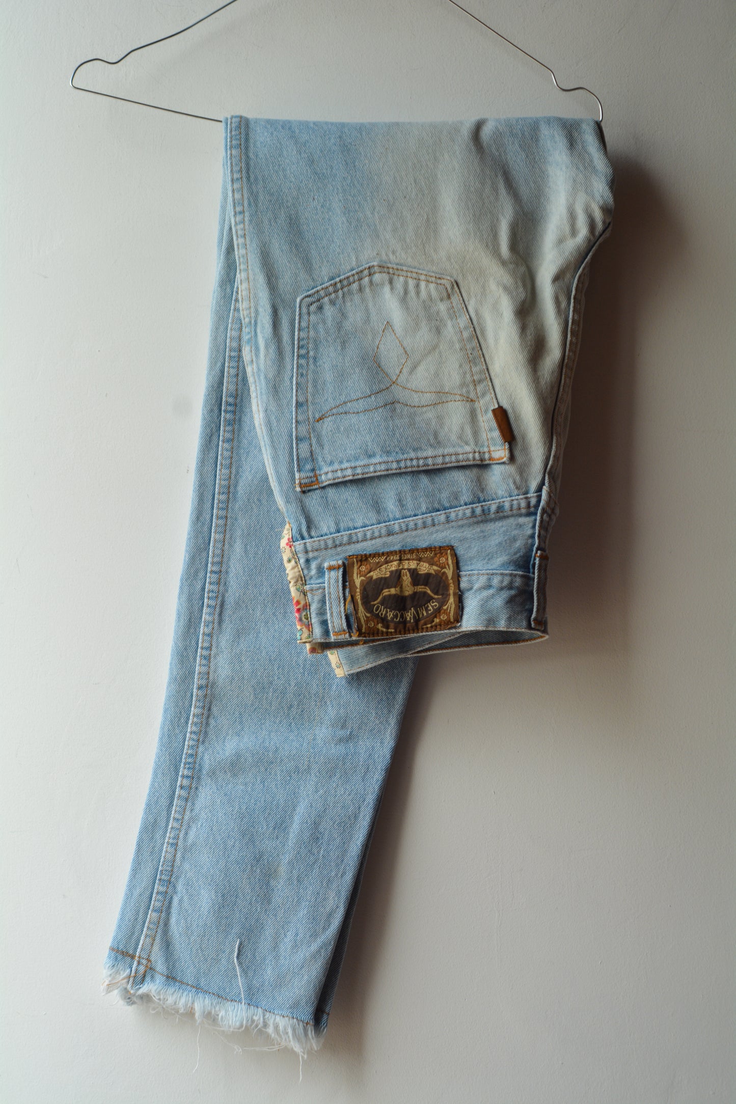 Jeans Vintage Sem Vaccaro Vita Alta – Denim Chiaro