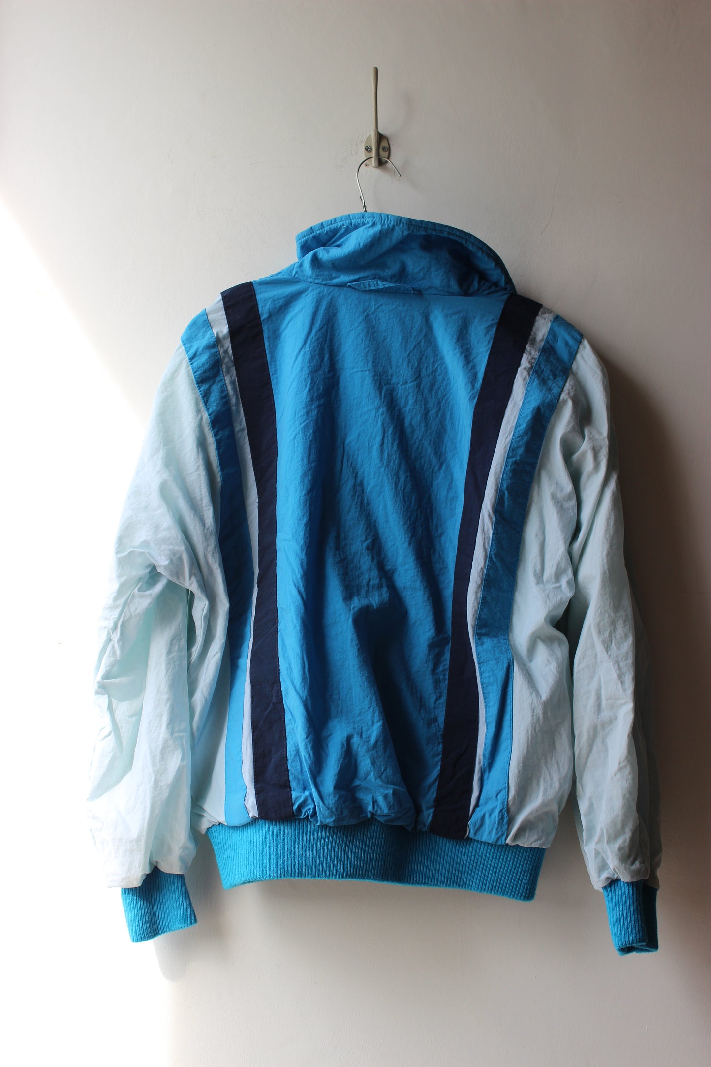 Giacca a vento Olympia Sportswear vintage turchese grigio blu