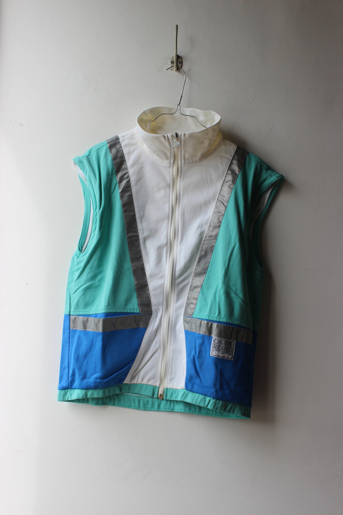 Tuta Lotto On The Road vintage turchese blu bianca - Made in Italy
