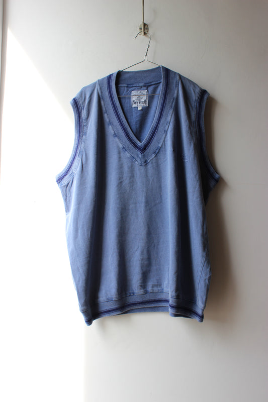 Gilet New Form vintage blu senza maniche - Taglia XL