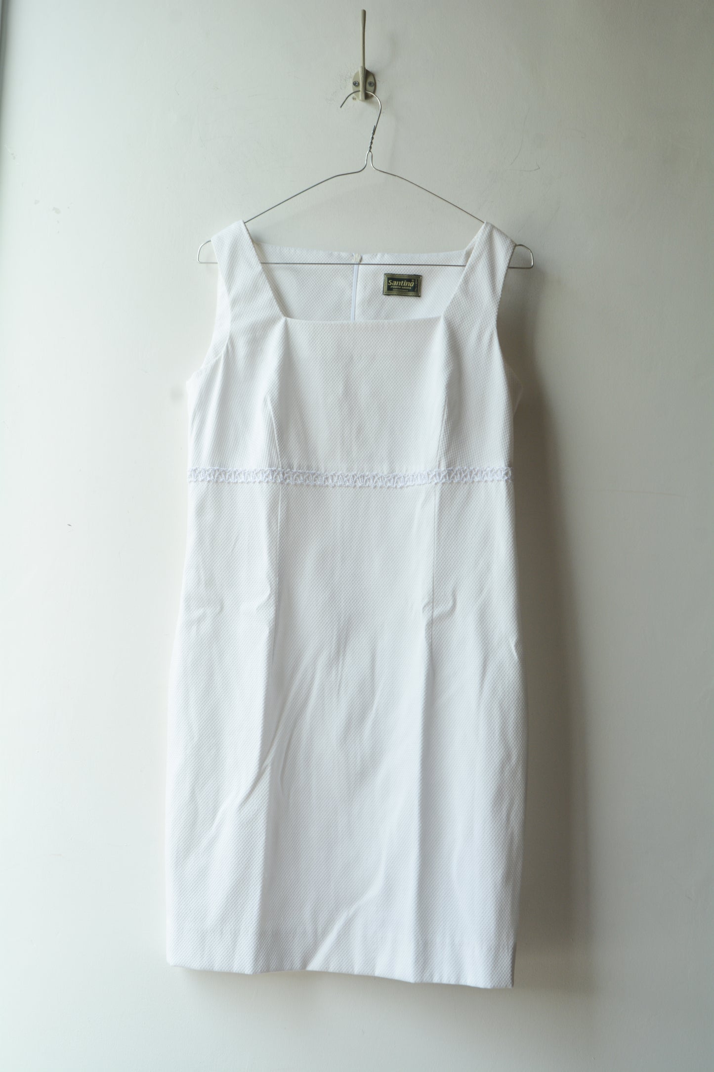 Tubino Vintage Santino Punto Moda Bianco Piqué