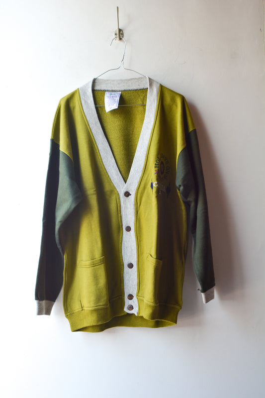 Cardigan Vintage Triumper Collection Bicolore Ricamo Canada 1958