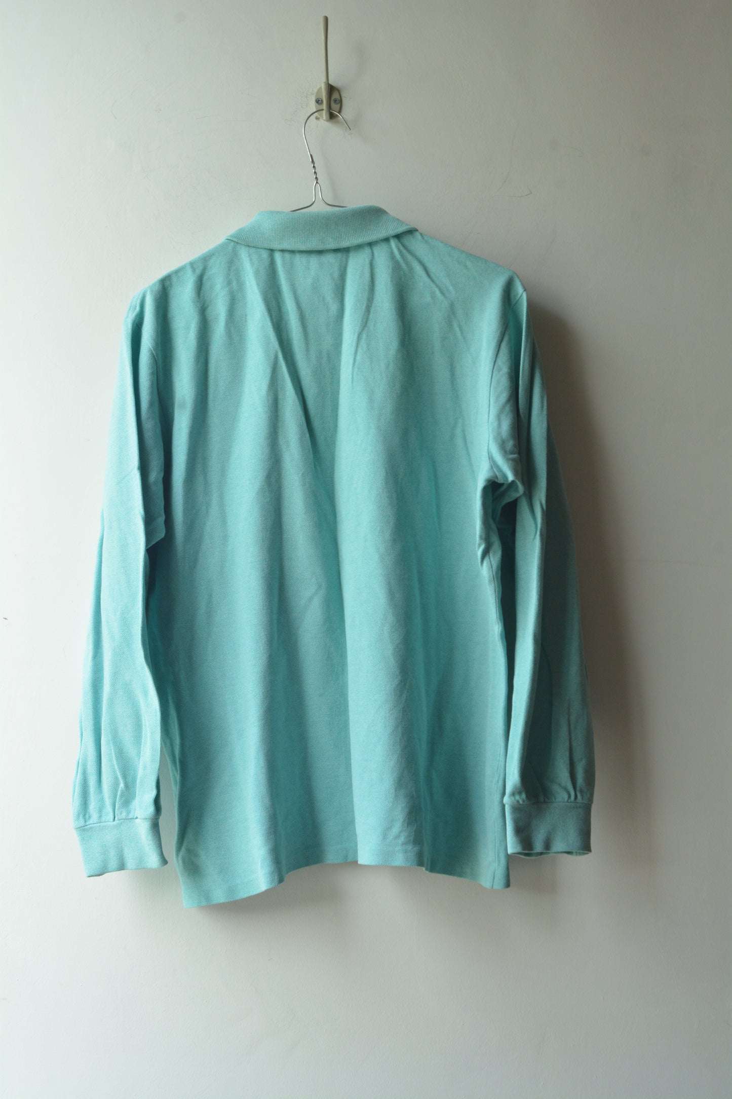Polo Vintage Chemise Lacoste Maniche Lunghe Turchese