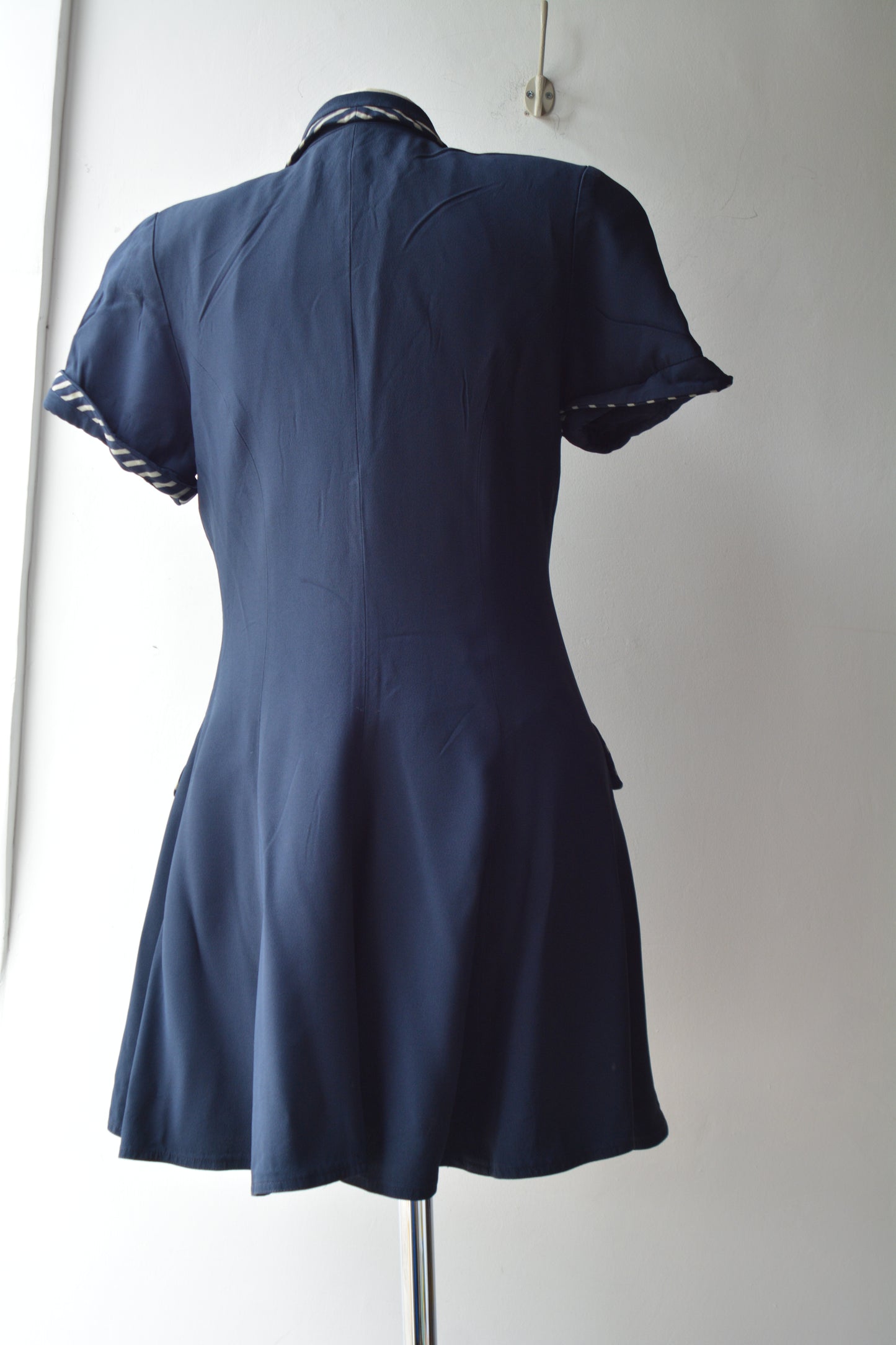 Abito Vintage Blu Navy Clips Made in Italy Stile Marinaro