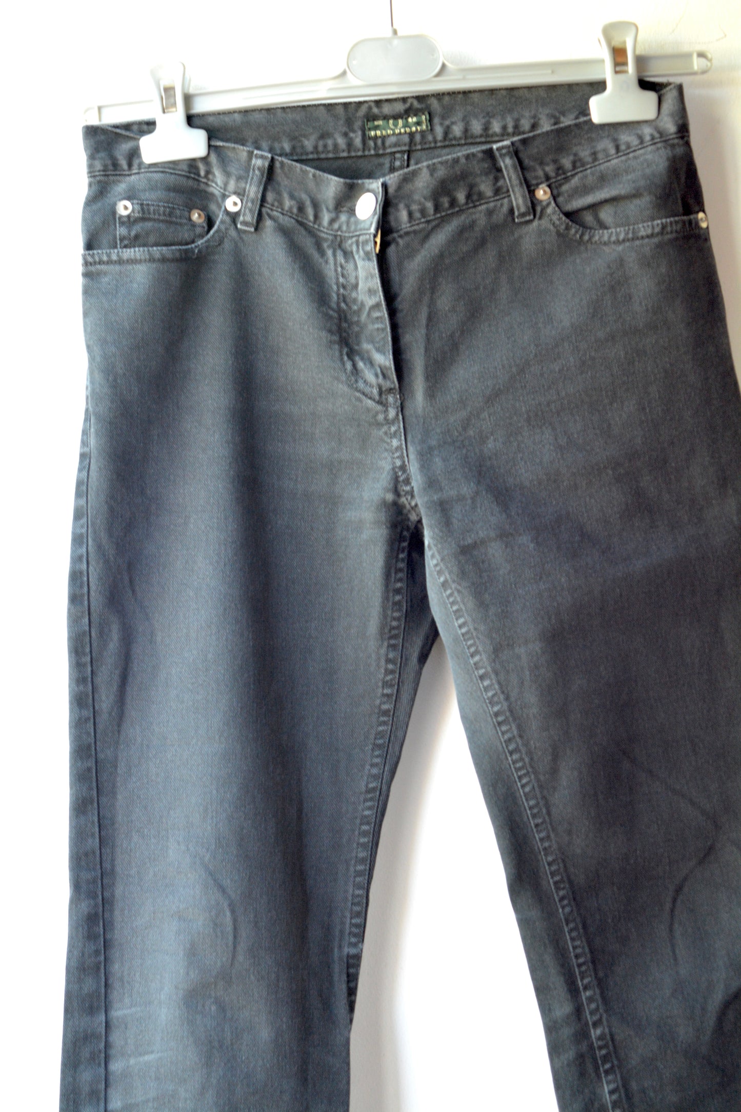 Fred Perry Jeans Vintage Nero Slavato