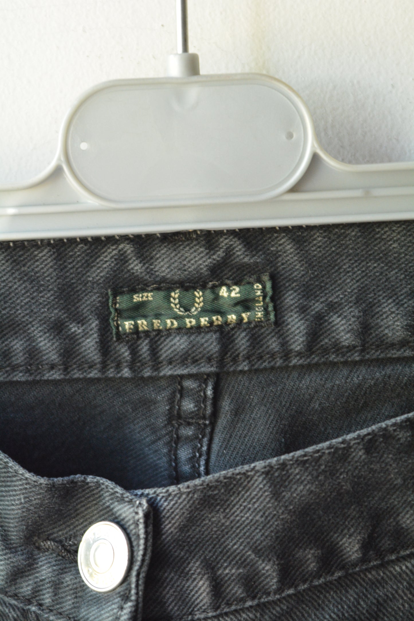 Fred Perry Jeans Vintage Nero Slavato
