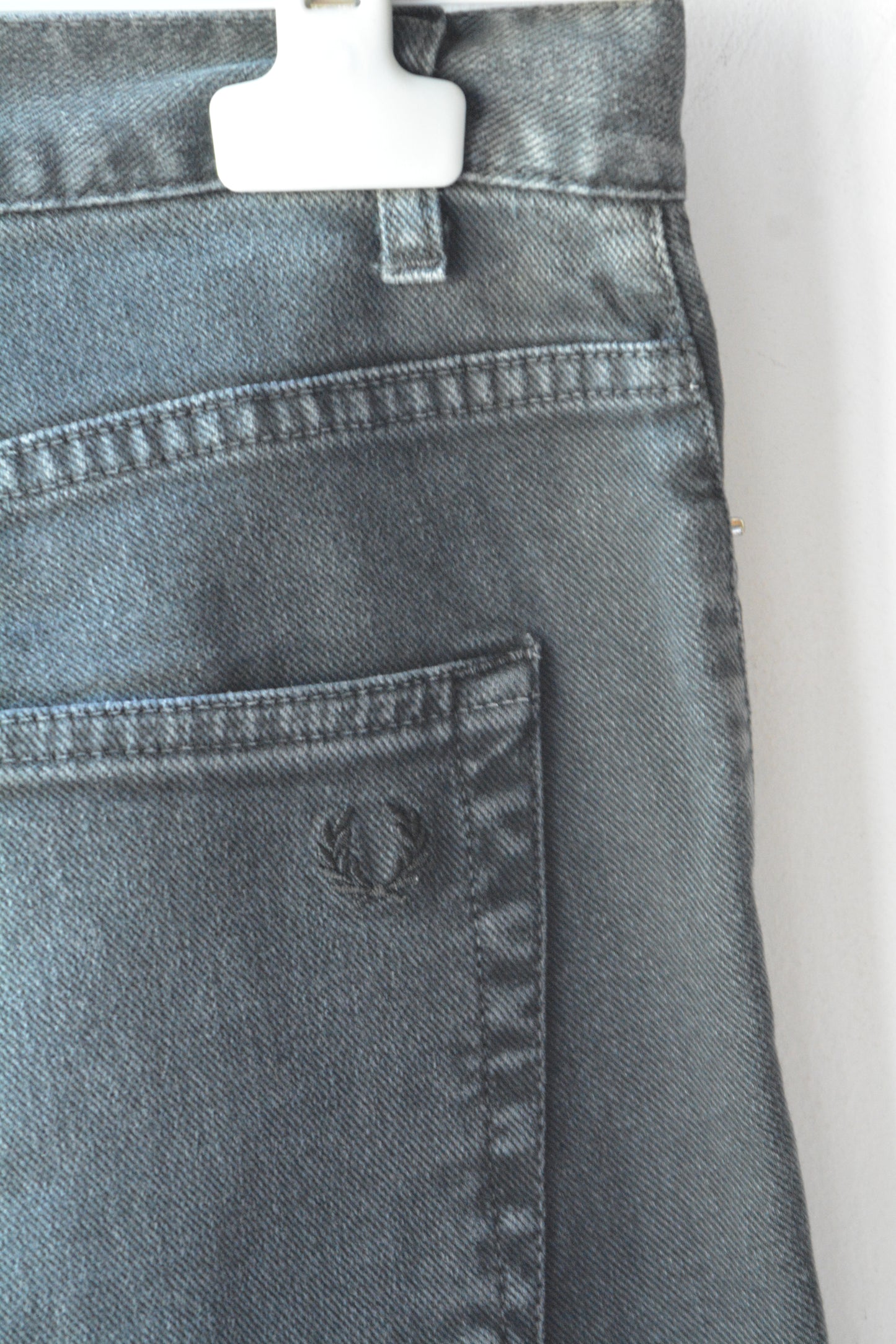 Fred Perry Jeans Vintage Nero Slavato
