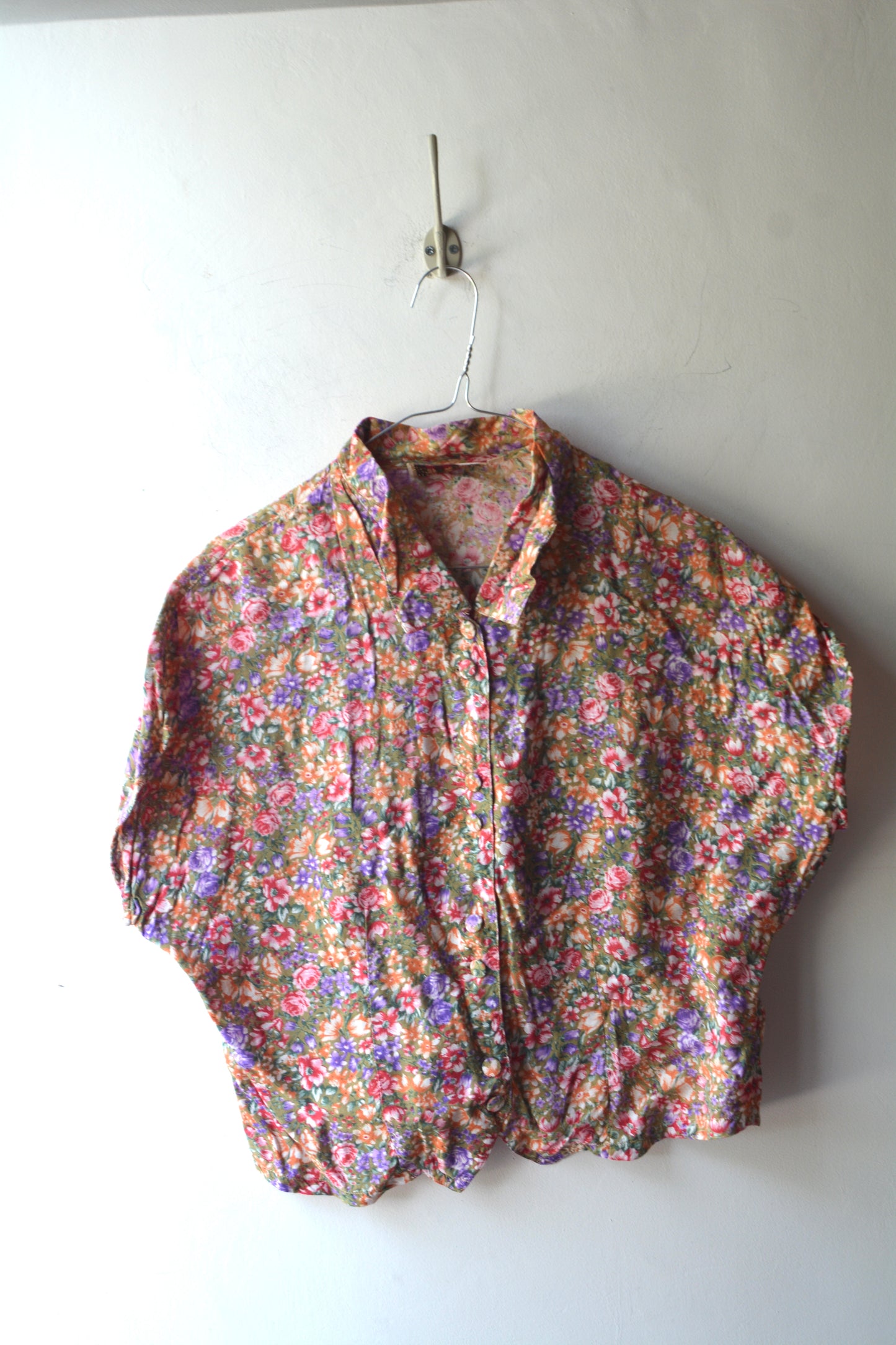 Express Camicia Vintage Floreale Viscosa anni '90