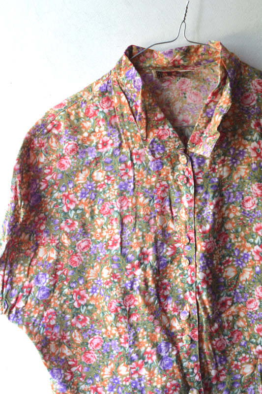 Express Camicia Vintage Floreale Viscosa anni '90