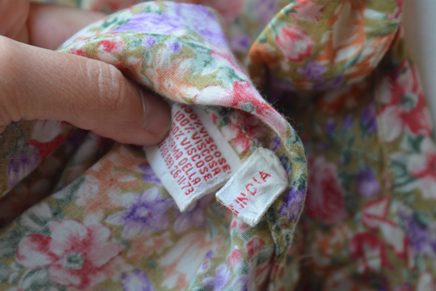 Express Camicia Vintage Floreale Viscosa anni '90