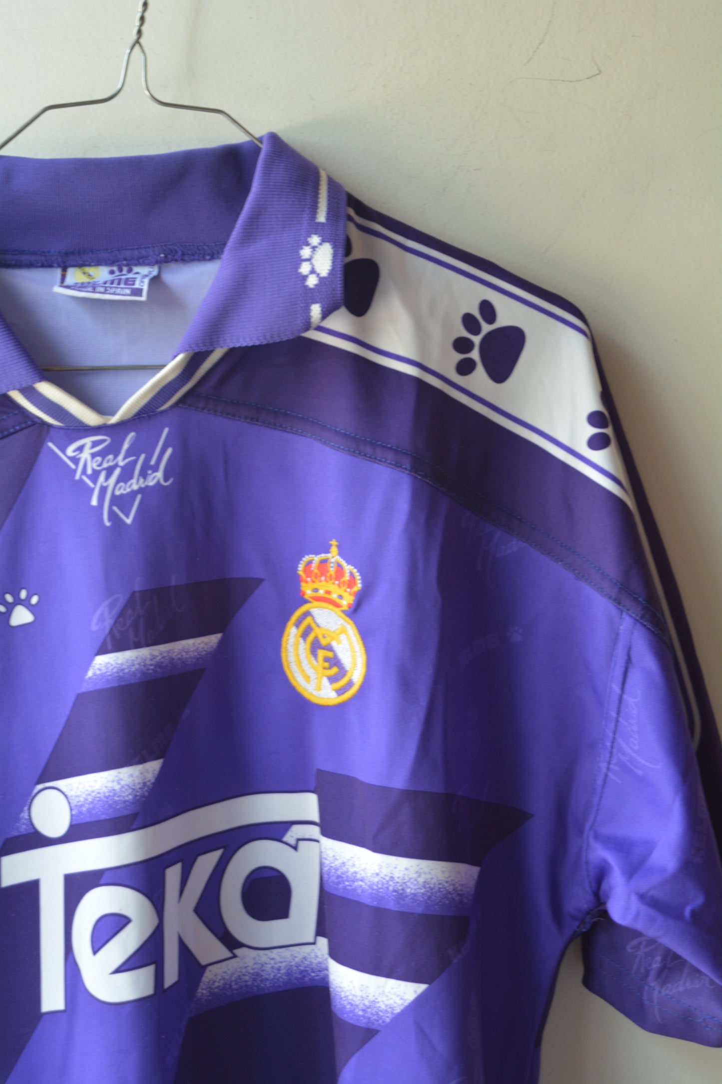 Real Madrid Kelme Maglia Vintage Viola Away 1994/95