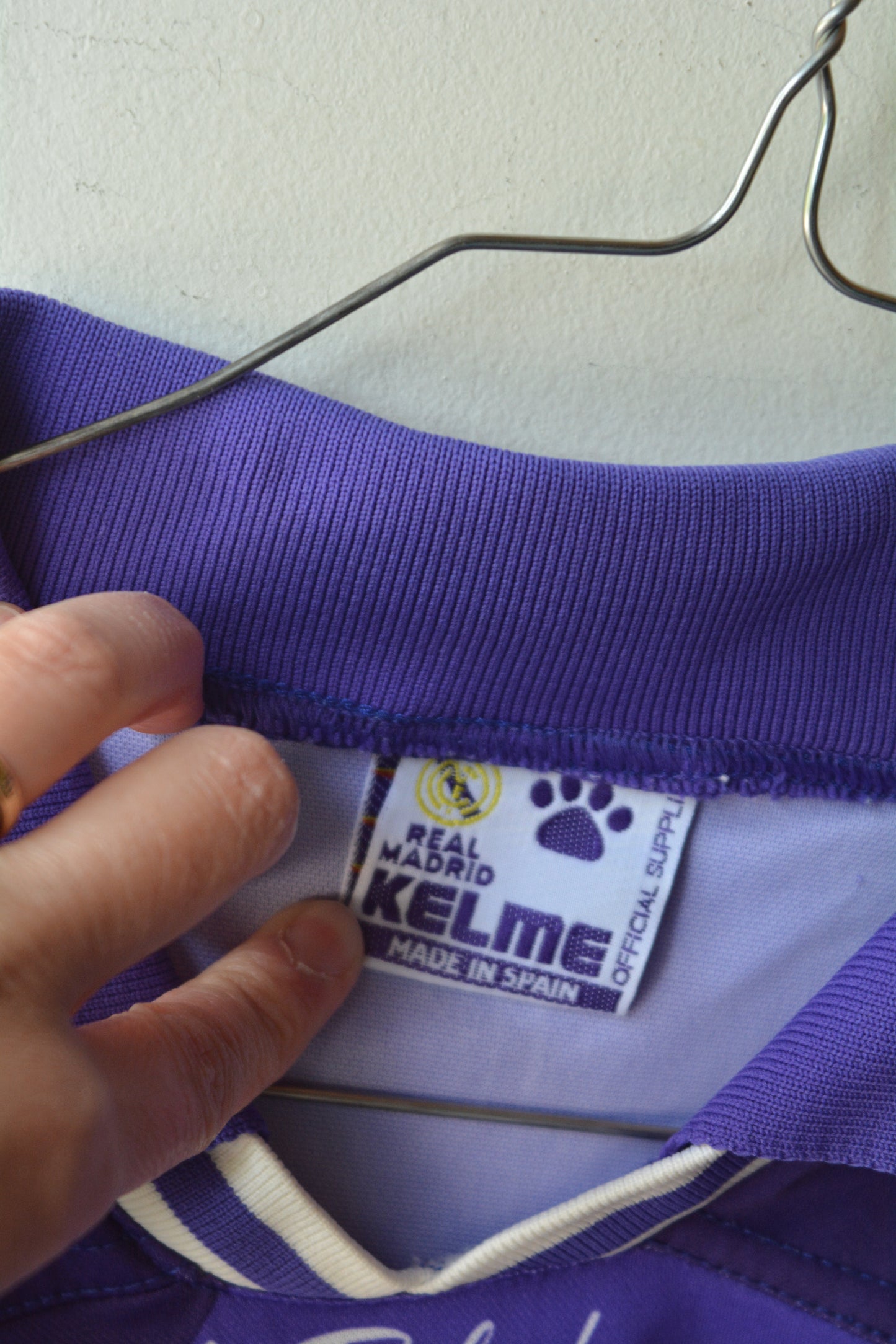 Real Madrid Kelme Maglia Vintage Viola Away 1994/95