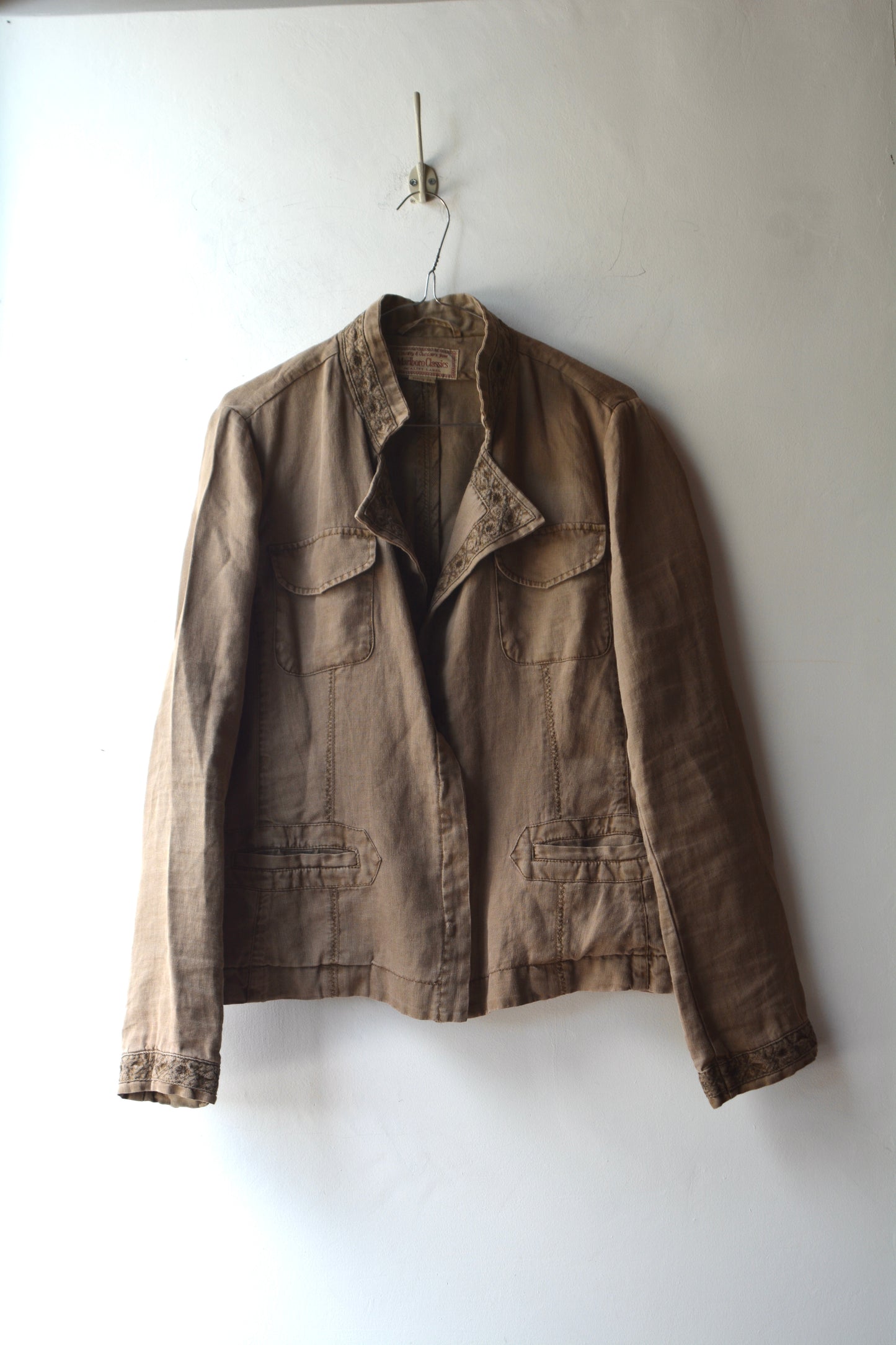 Marlboro Classics Completo 2 Pezzi Lino Safari Beige Europe 46