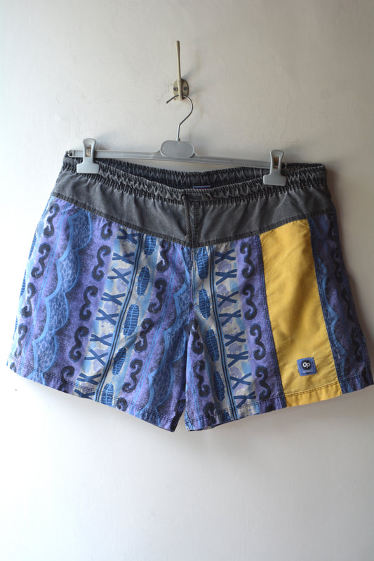 Ocean Pacific OP Boardshort Vintage Blu Psichedelico Taglia XL