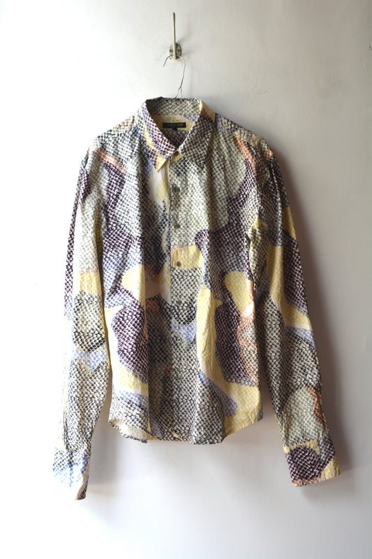 Roberto Cavalli Camicia Vintage Snake Print Taglia 50