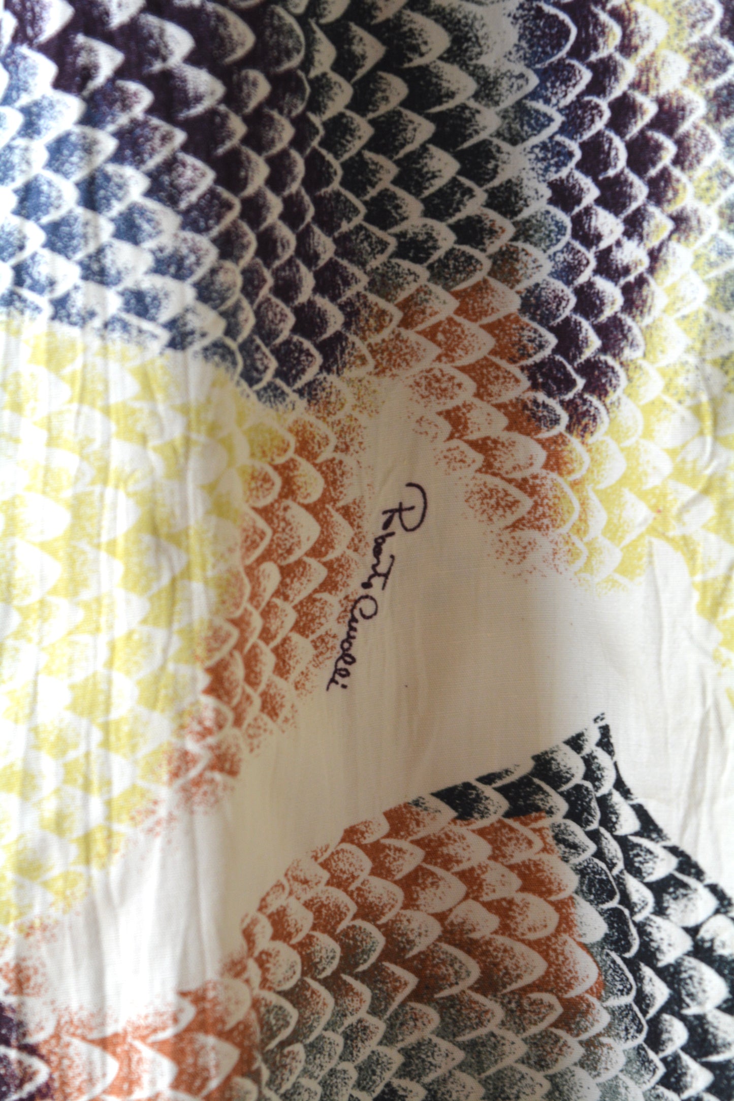 Roberto Cavalli Camicia Vintage Snake Print Taglia 50