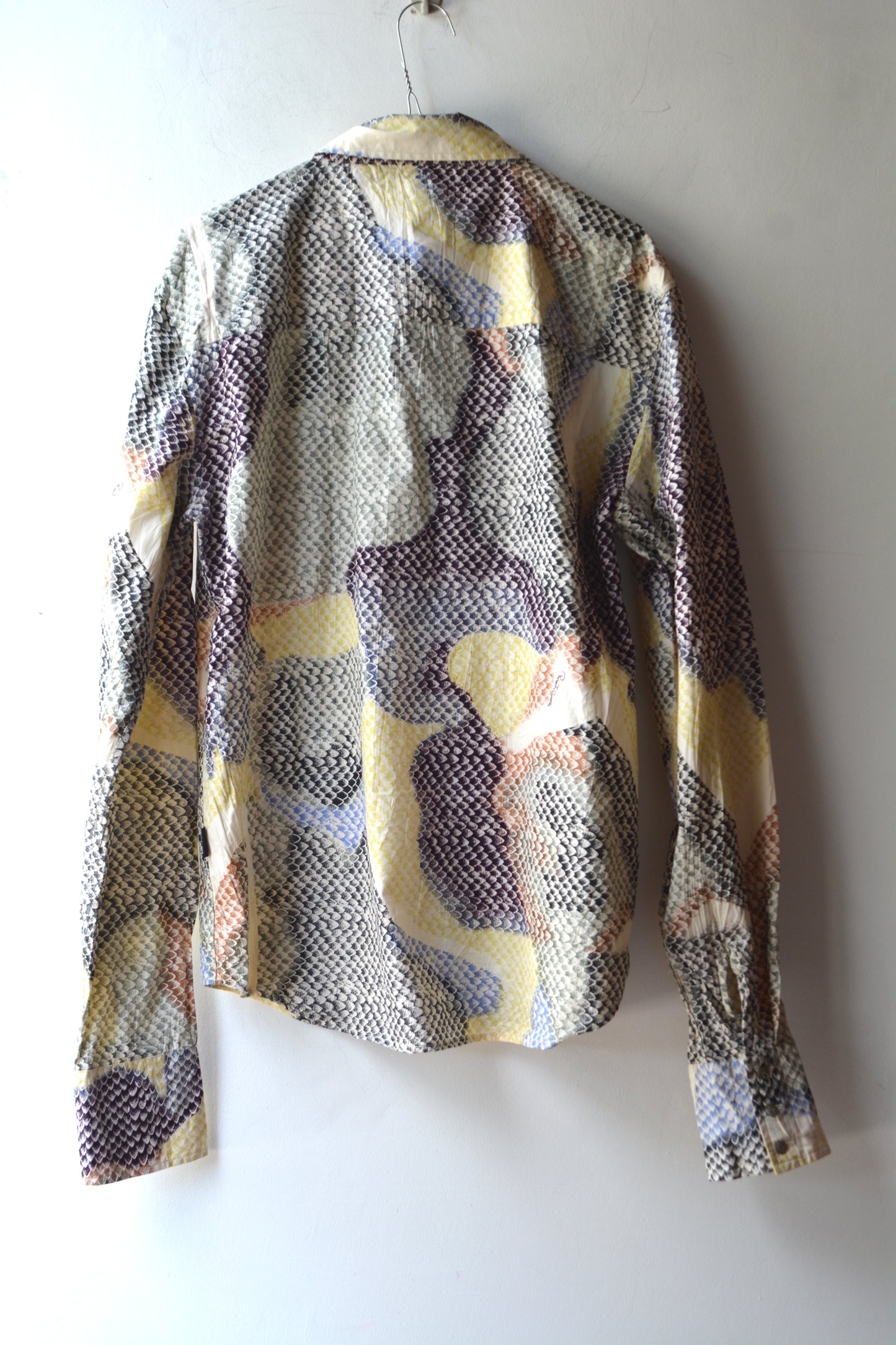 Roberto Cavalli Camicia Vintage Snake Print Taglia 50