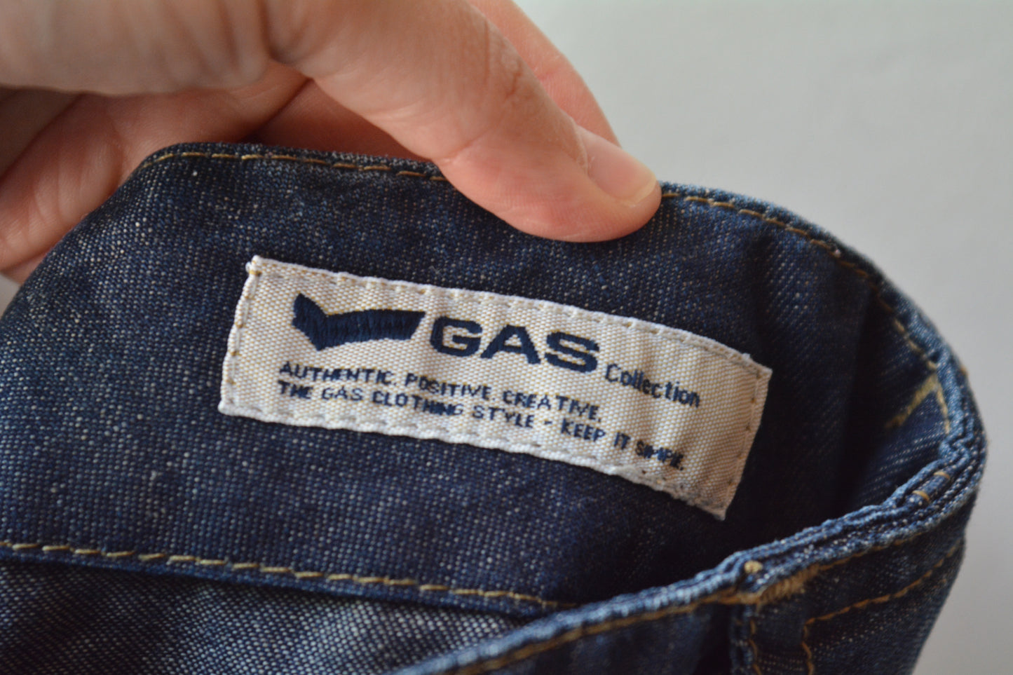 GAS Collection Jeans Vintage Wide Leg Blu Waist 29