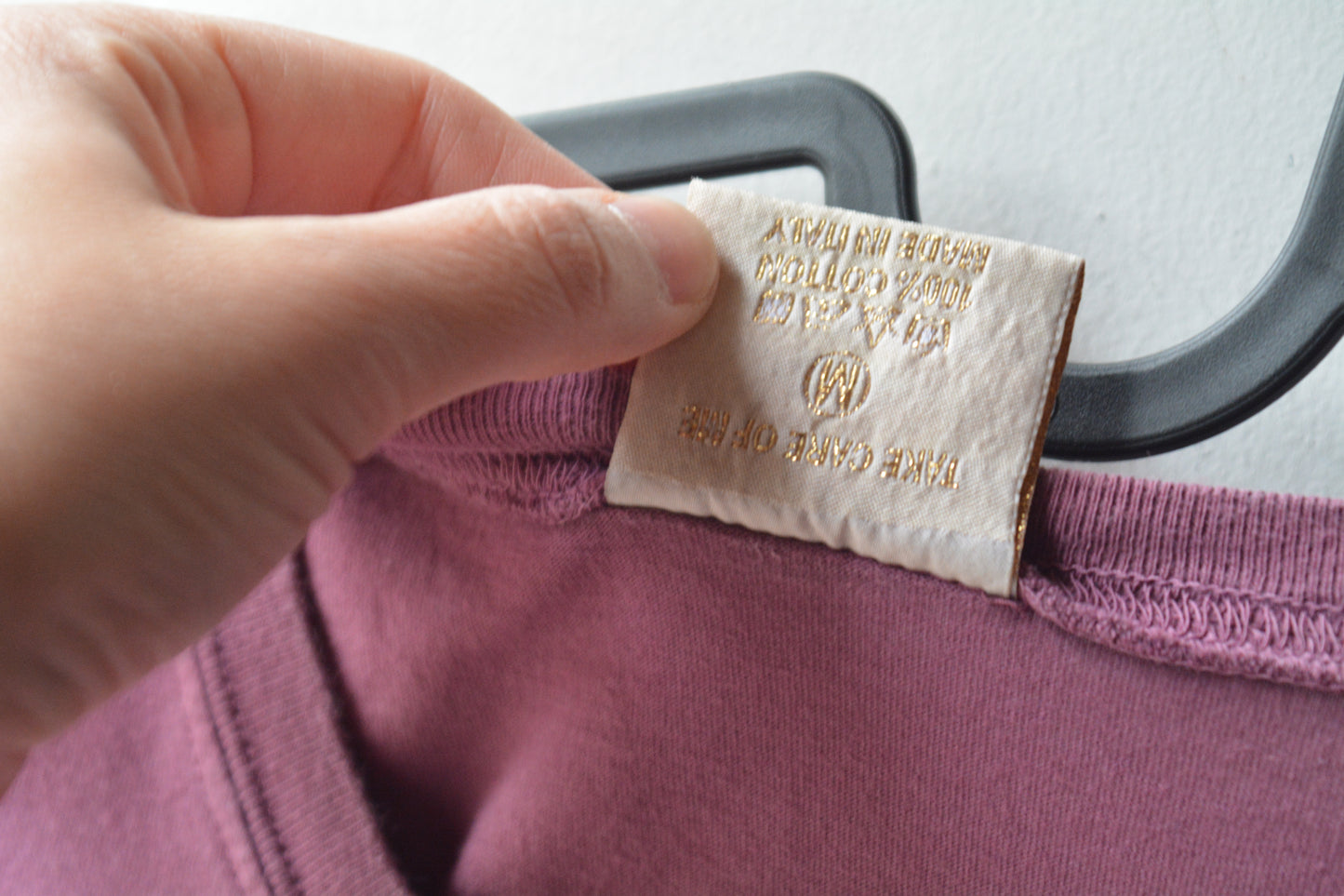 T-Shirt 750 Italy Rosa Antico con Stampa Figura Femminile