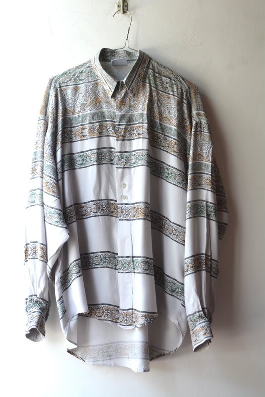 Camicia Ross Perez in Viscosa Stampa Ornamentale Mosaico – Taglia S