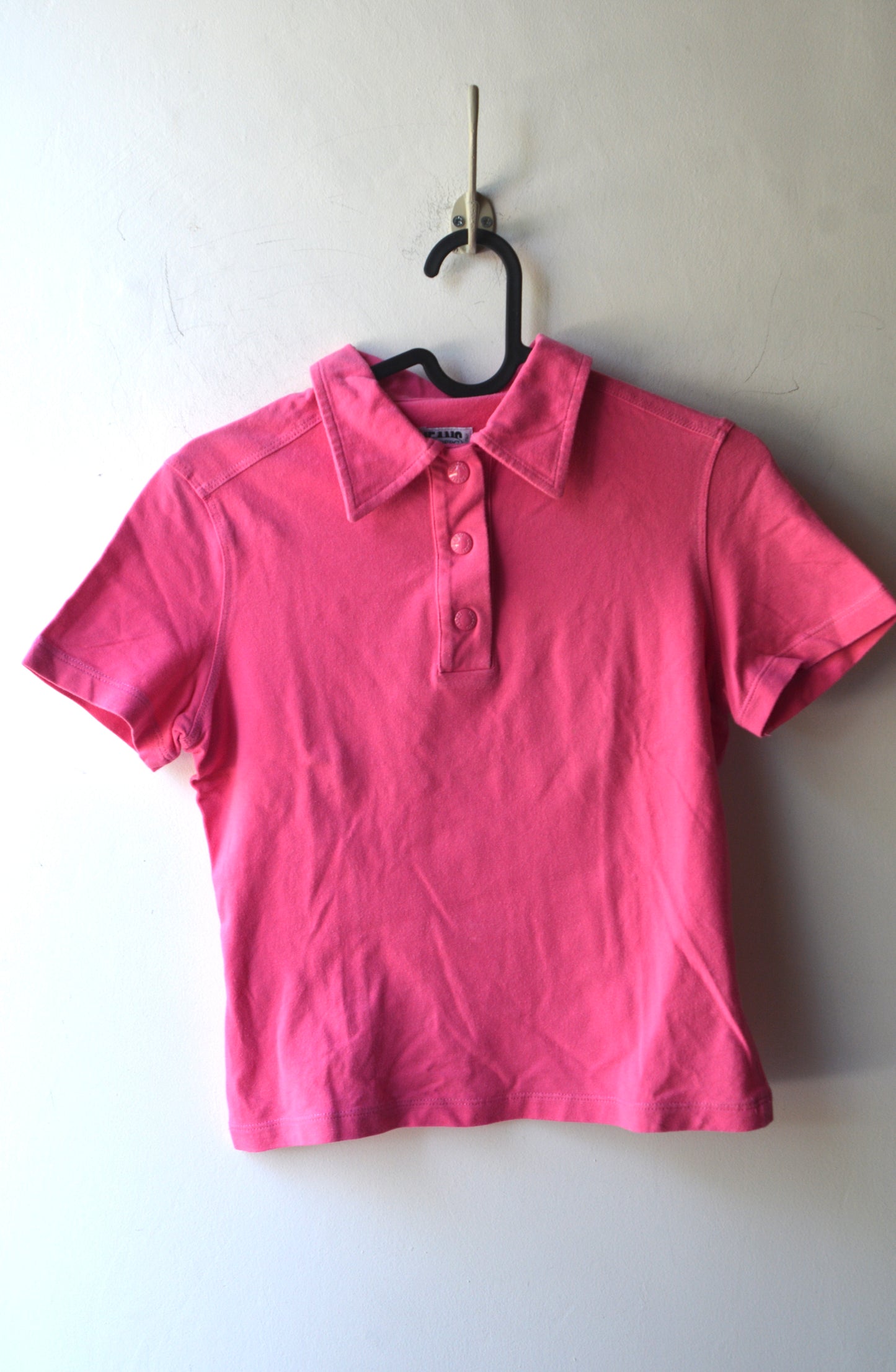 Iceberg Jeans Polo Vintage Rosa Fucsia Taglia S — Made in Italy