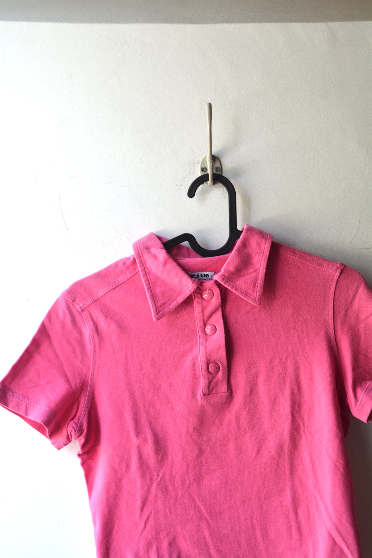 Iceberg Jeans Polo Vintage Rosa Fucsia Taglia S — Made in Italy