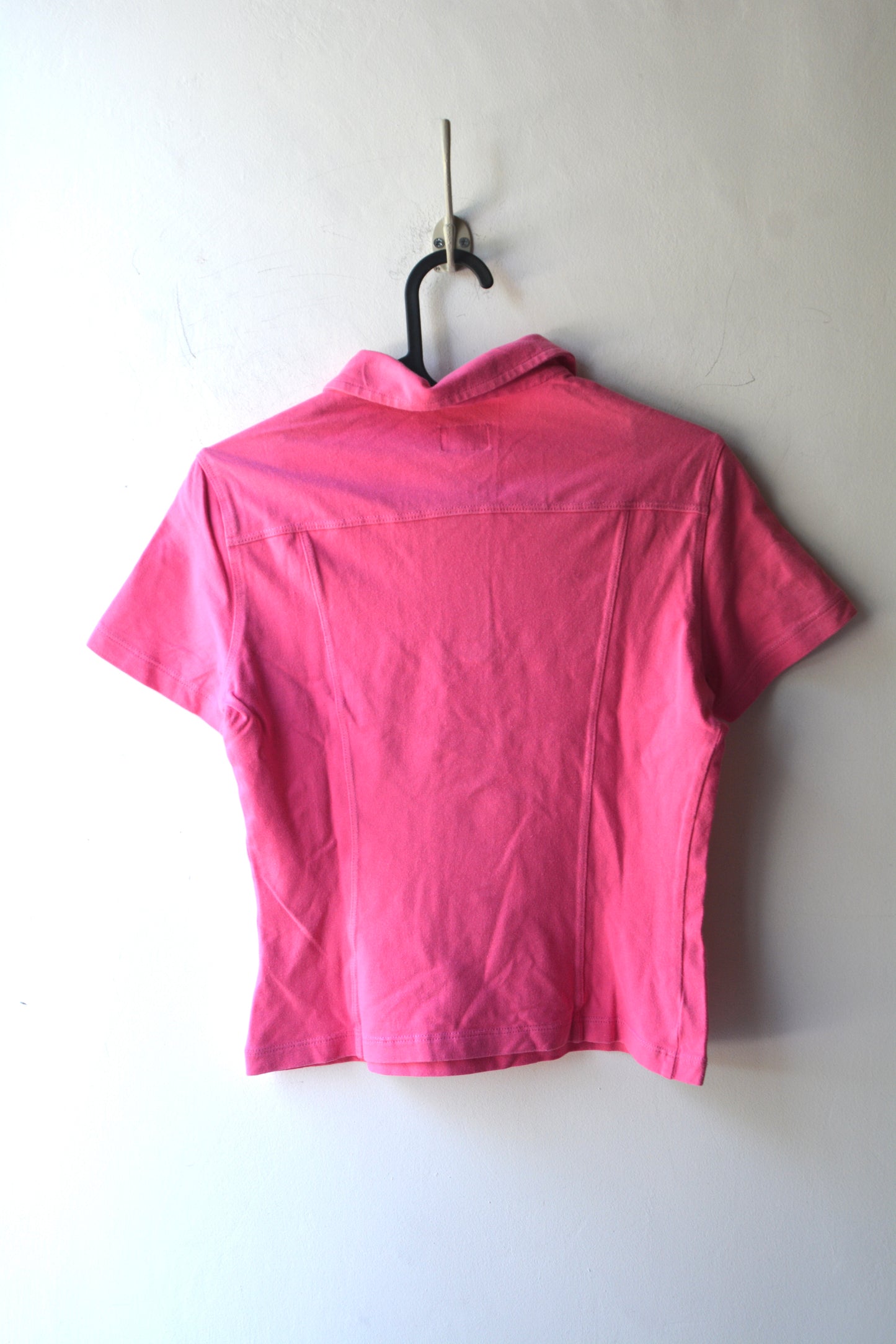 Iceberg Jeans Polo Vintage Rosa Fucsia Taglia S — Made in Italy
