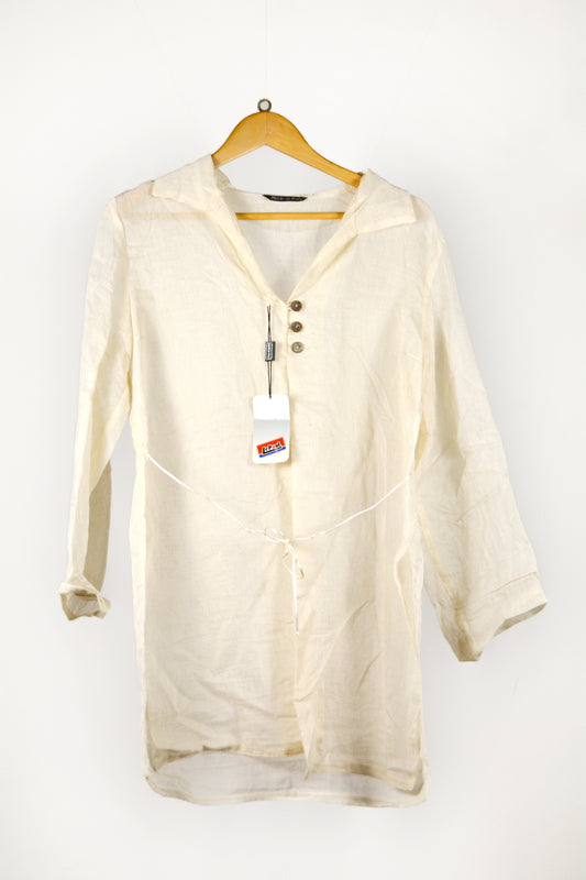 LePool Tunica Margo Avorio – Taglia 44 NWT