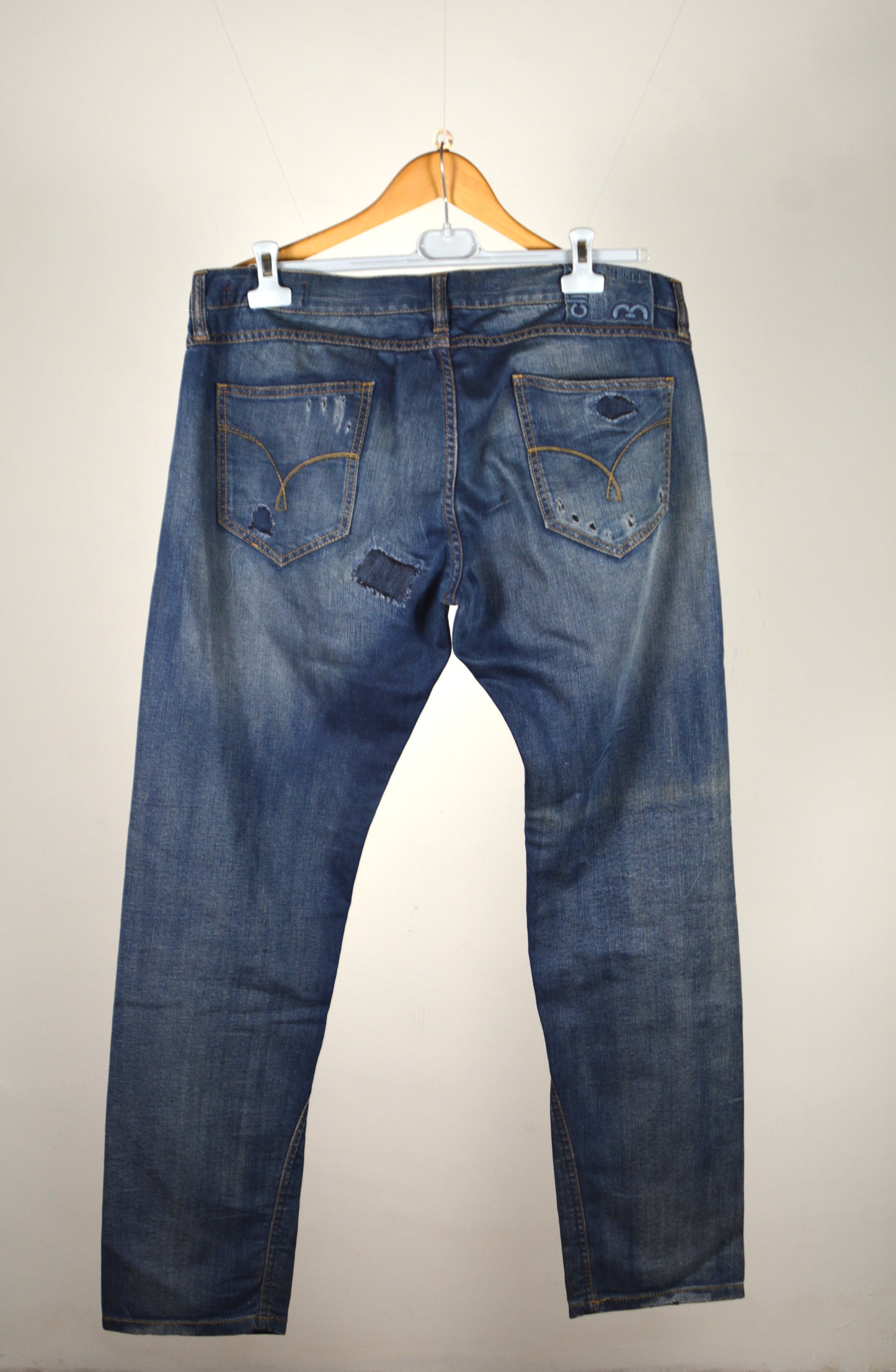 Jeans Vintage Clink Destroyed Blu – Made in Italy Taglia 52