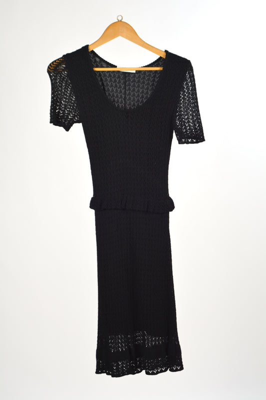 Abito Midi Vintage l'Altra Moda – Pizzo Nero