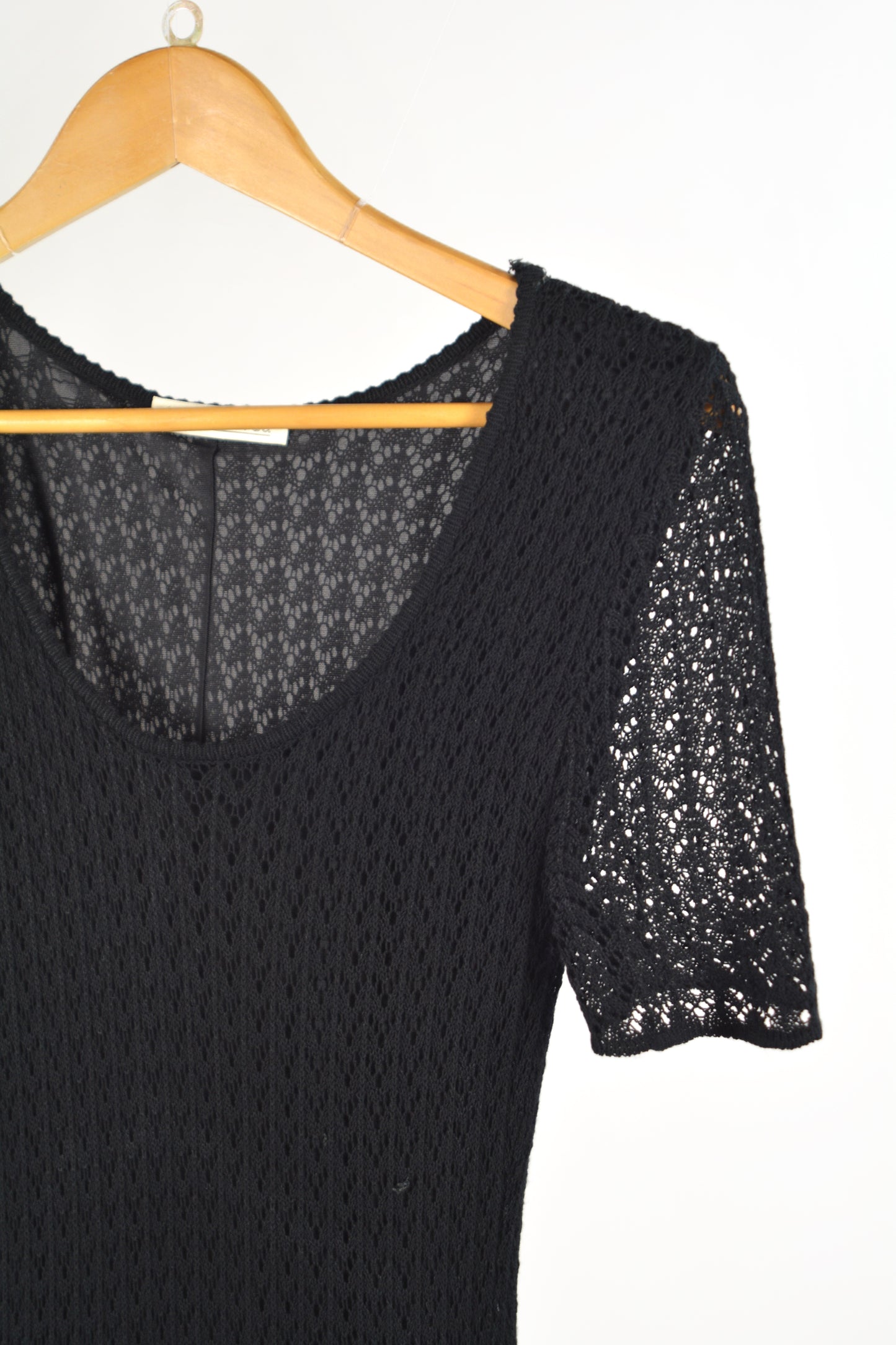 Abito Midi Vintage l'Altra Moda – Pizzo Nero