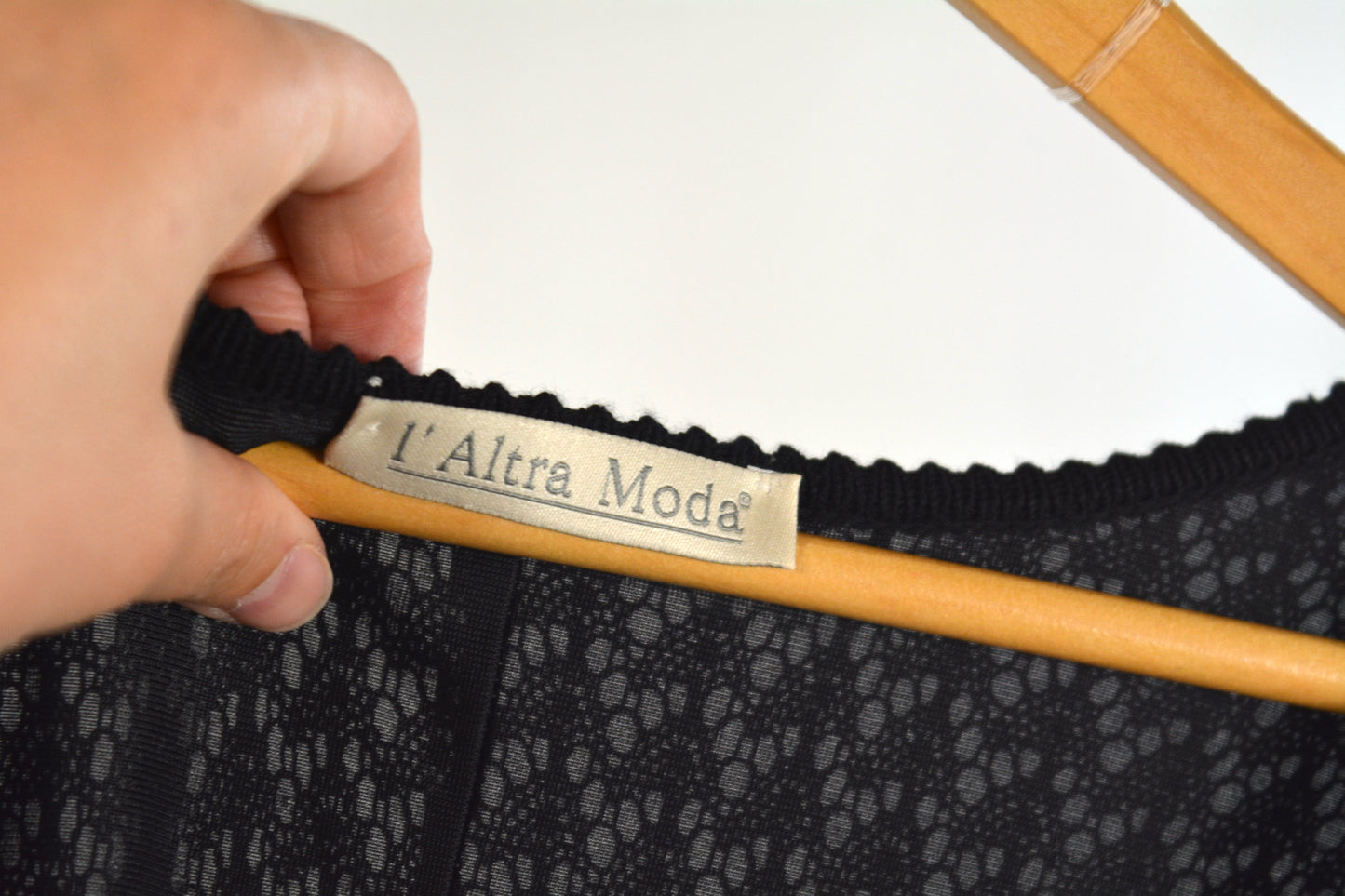 Abito Midi Vintage l'Altra Moda – Pizzo Nero