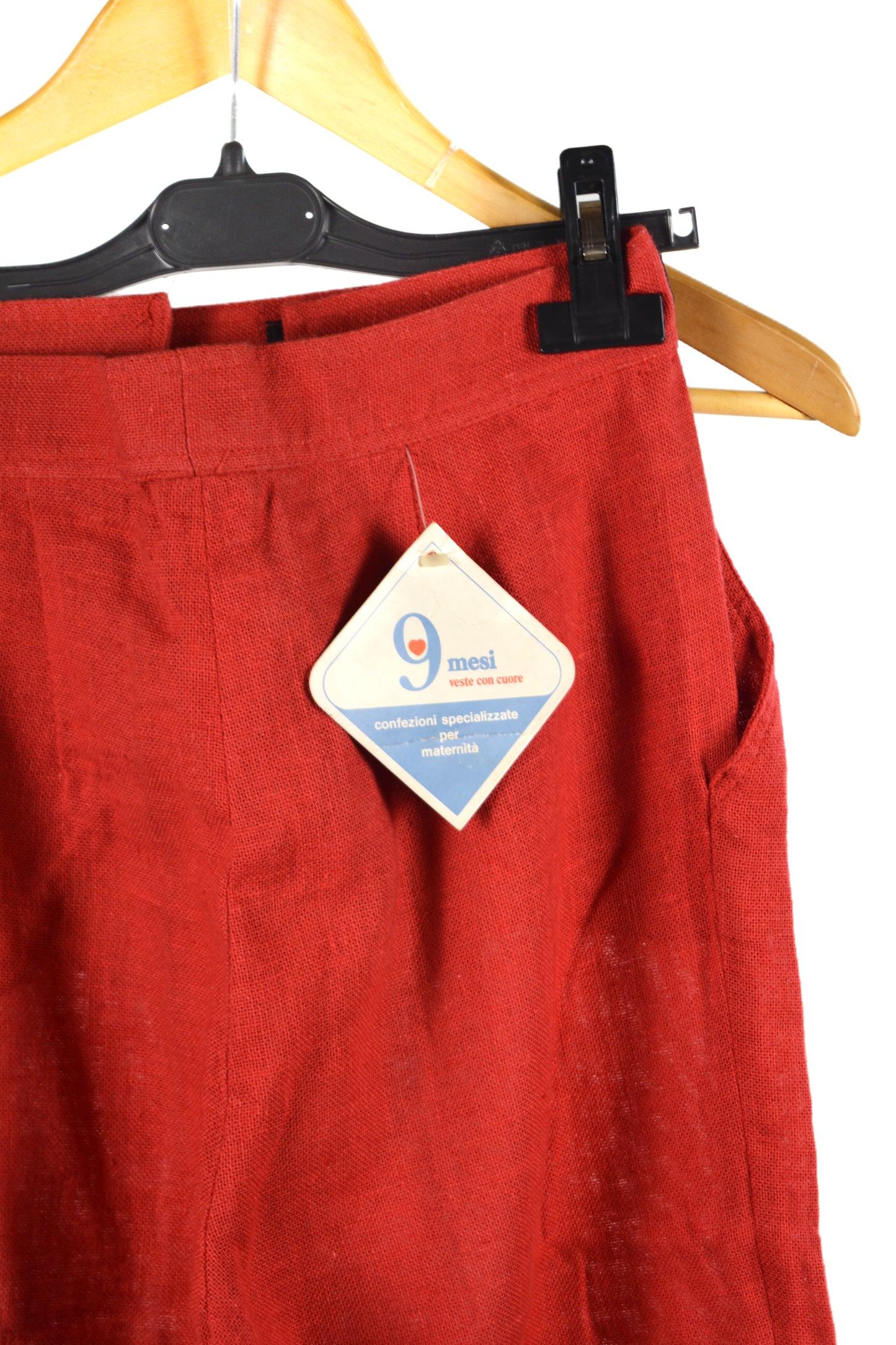 Pantaloni Vintage Premaman – 9 Mesi Made in Italy – Rosso