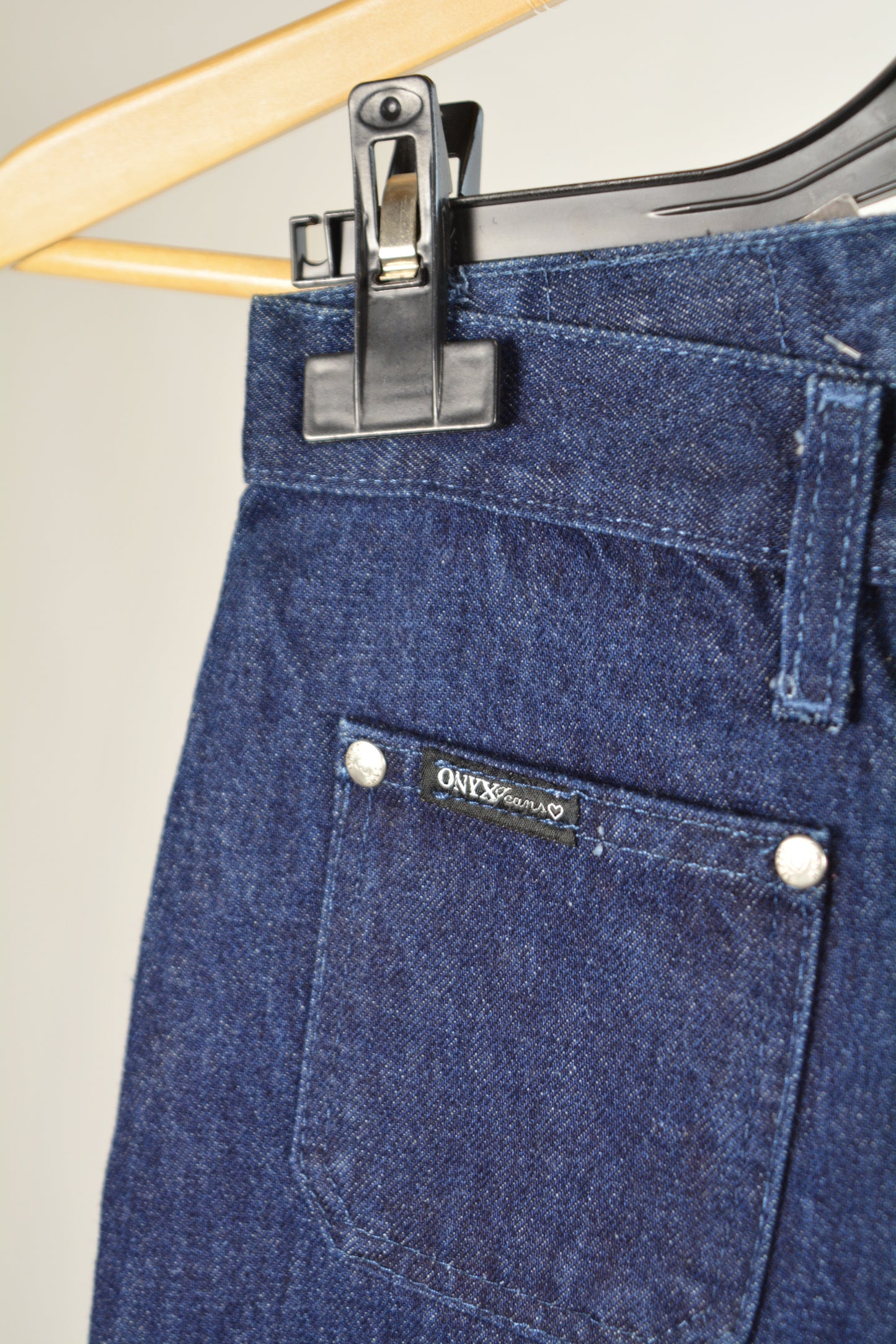 Onyx Jeans Authentic Basic Blu Scuro Vita Alta NWT – W30